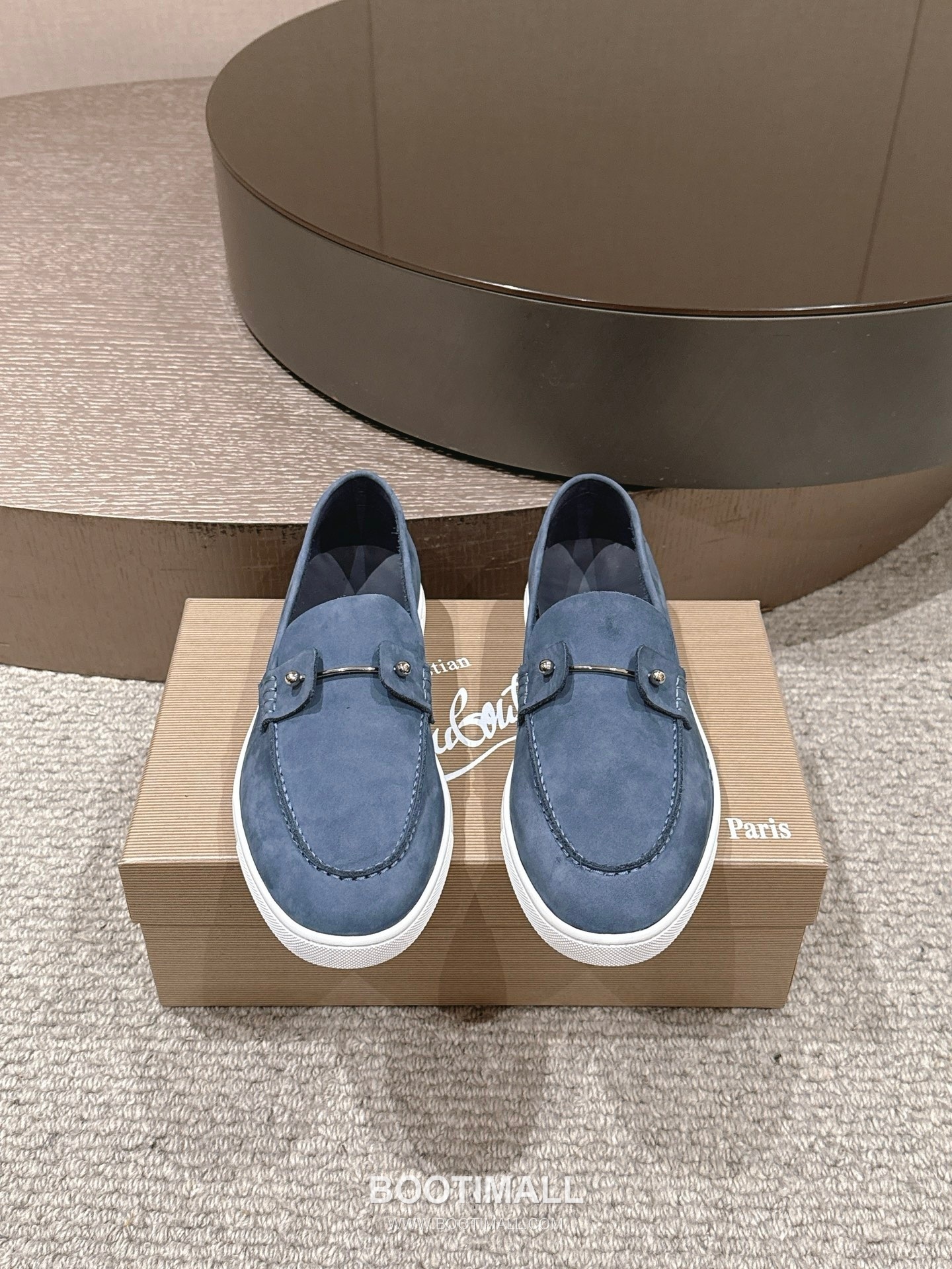 Christian Louboutin Chambeliboat Calfskin Leather Boat Loafer with Metal Buckle Strap Rubber Sole Detail 크리스찬루부탱 샴벨리보트 카프스킨 레더 보트 로퍼 메탈 버클 스트랩 러버솔 디테일 3cm 1