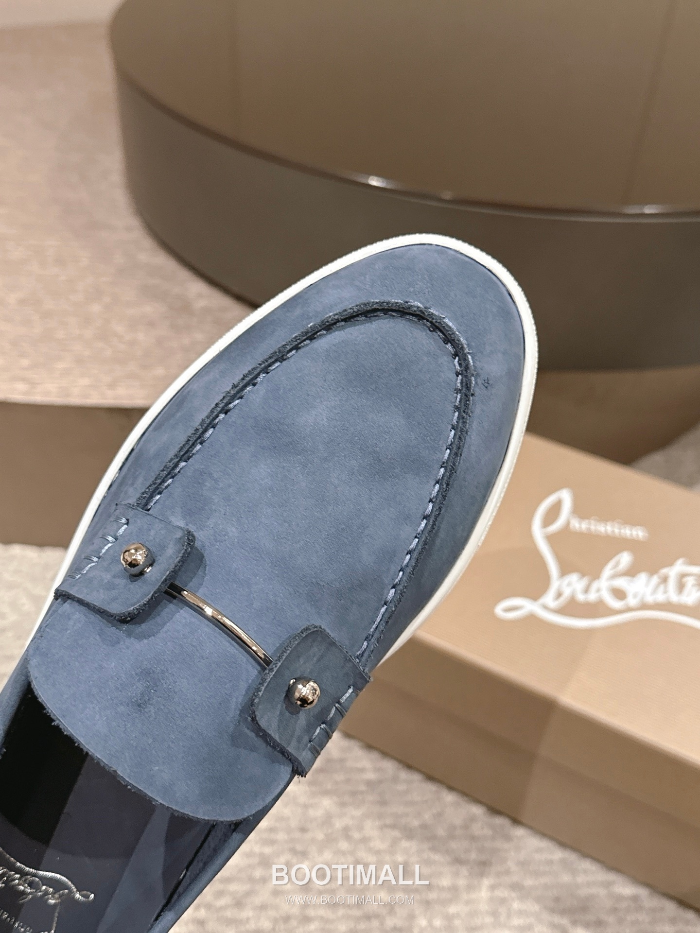 Christian Louboutin Chambeliboat Calfskin Leather Boat Loafer with Metal Buckle Strap Rubber Sole Detail 크리스찬루부탱 샴벨리보트 카프스킨 레더 보트 로퍼 메탈 버클 스트랩 러버솔 디테일 3cm 7