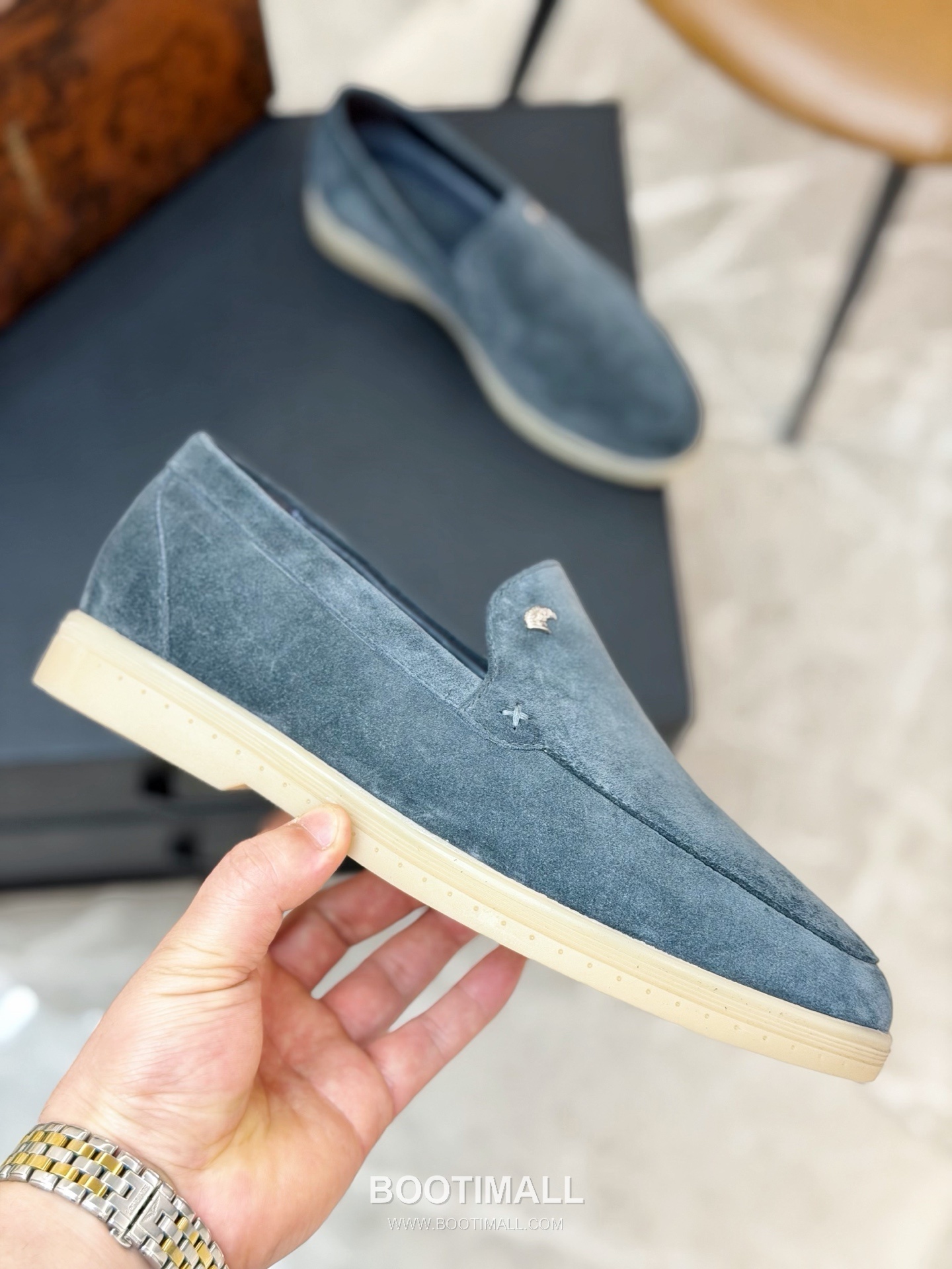 Stefano Ricci Nappa Calfskin Leather Low Sneakers with Metal Logo Tongue Buckle Detail 스테파노리치 나파 카프스킨 레더 로우 스니커즈 메탈 로고 텅 버클 디테일 3cm 7