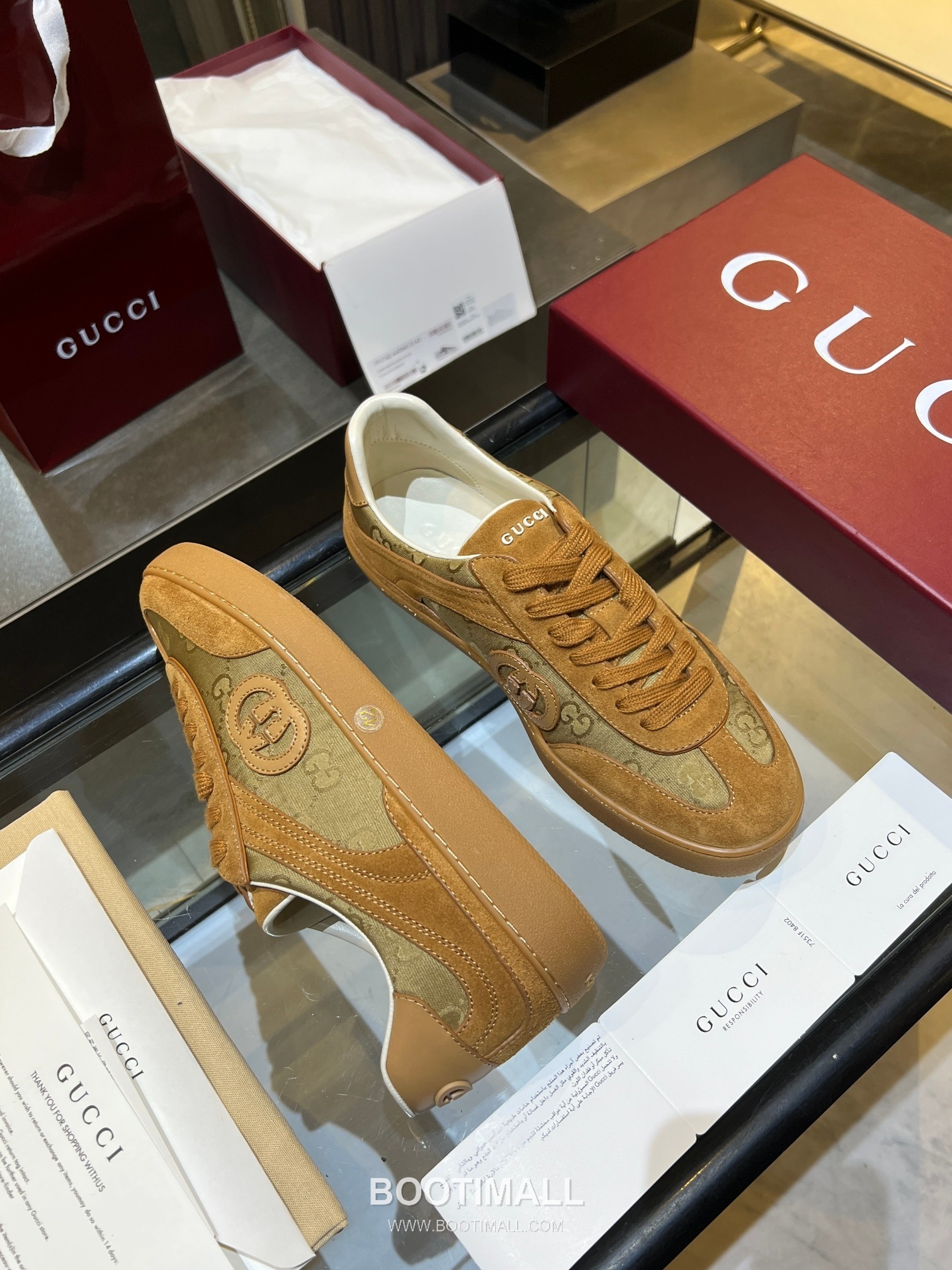 Gucci German Trainer Leather Mesh Suede Low Sneakers with Embossed Logo TPU Sole Detail 구찌 저먼 트레이너 레더 메쉬 스웨이드 로우 스니커즈 엠보싱 로고 TPU 솔 디테일 3cm 4