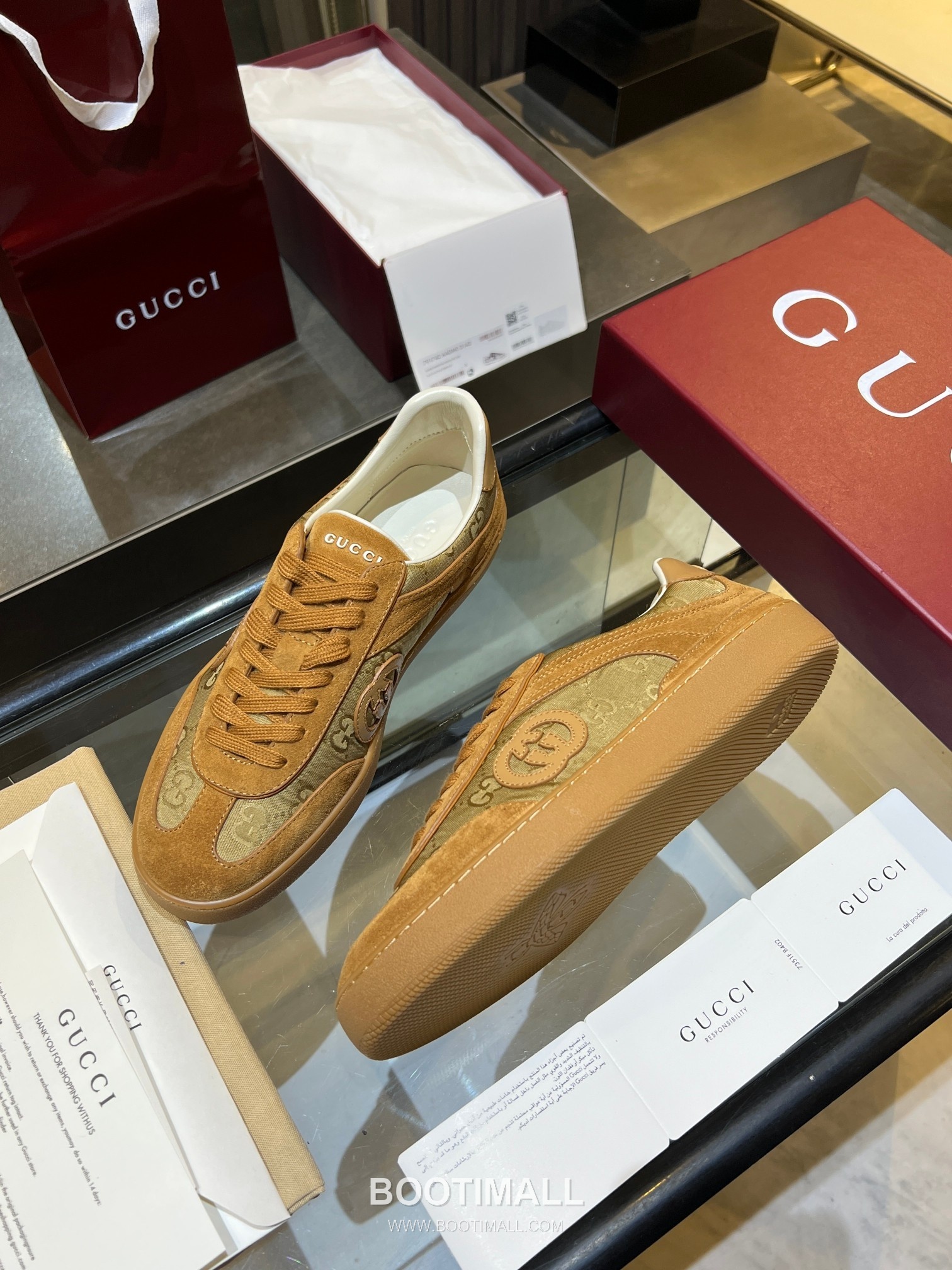 Gucci German Trainer Leather Mesh Suede Low Sneakers with Embossed Logo TPU Sole Detail 구찌 저먼 트레이너 레더 메쉬 스웨이드 로우 스니커즈 엠보싱 로고 TPU 솔 디테일 3cm 7