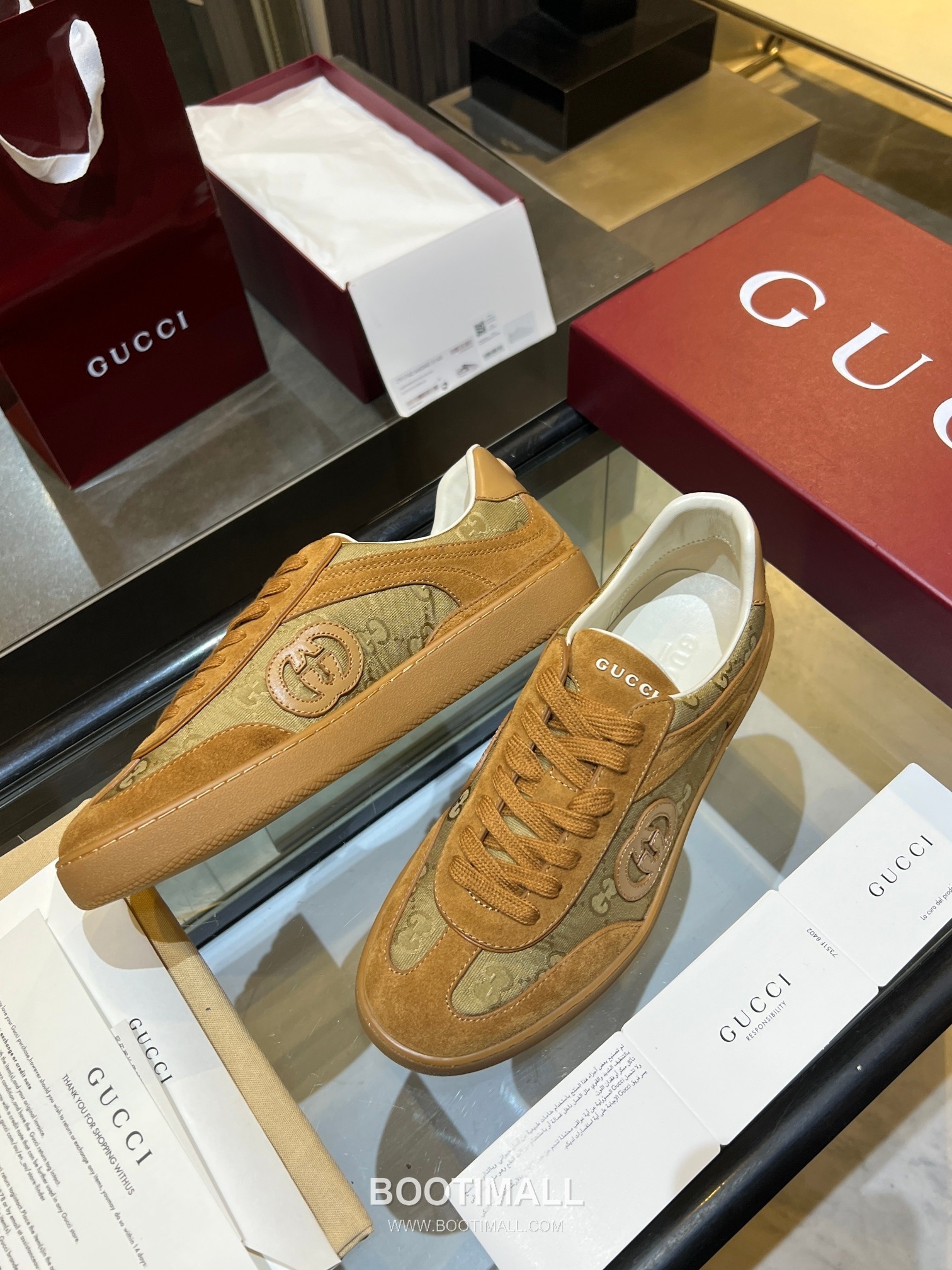 Gucci German Trainer Leather Mesh Suede Low Sneakers with Embossed Logo TPU Sole Detail 구찌 저먼 트레이너 레더 메쉬 스웨이드 로우 스니커즈 엠보싱 로고 TPU 솔 디테일 3cm 8