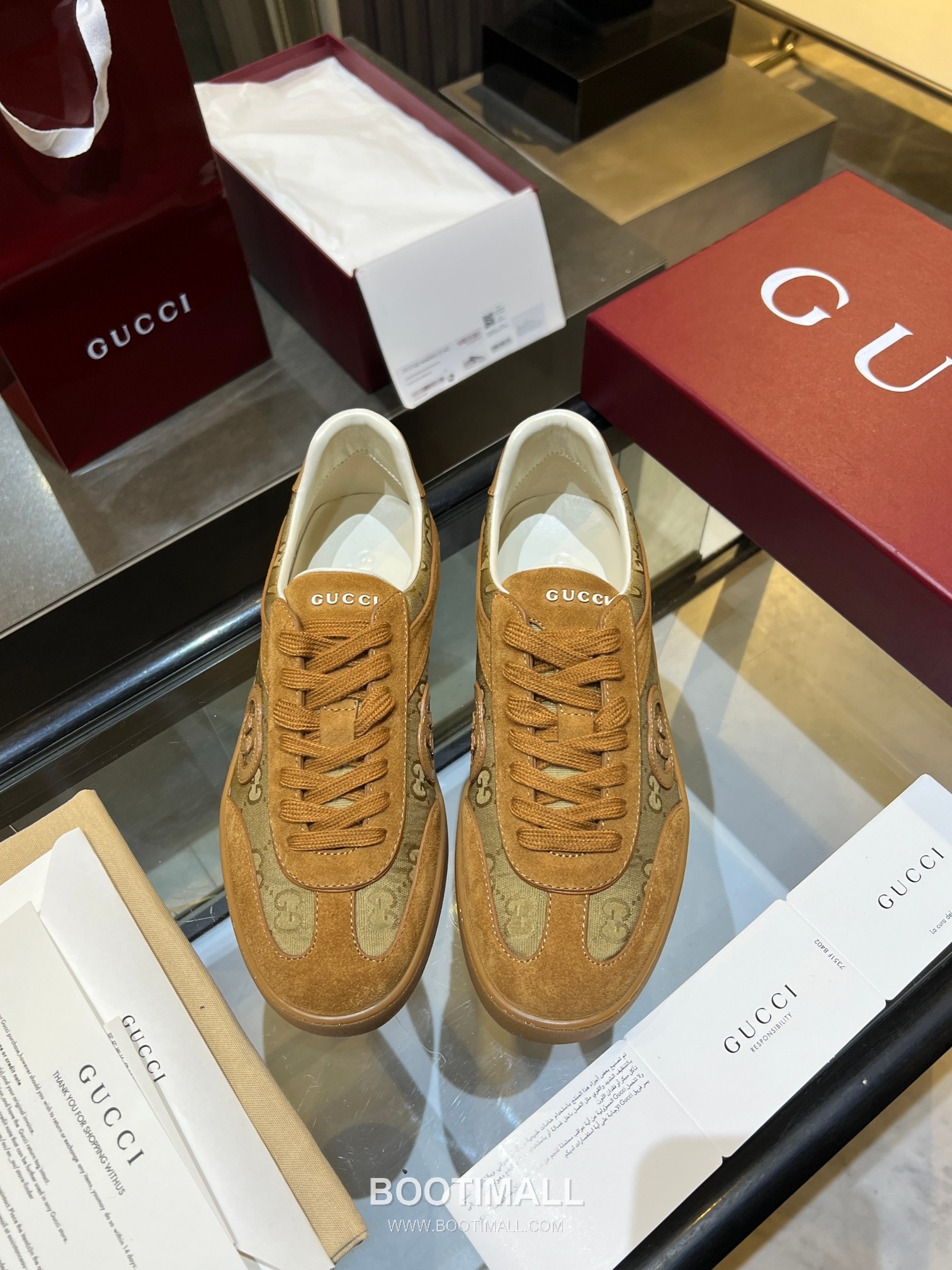 Gucci German Trainer Leather Mesh Suede Low Sneakers with Embossed Logo TPU Sole Detail 구찌 저먼 트레이너 레더 메쉬 스웨이드 로우 스니커즈 엠보싱 로고 TPU 솔 디테일 3cm 9