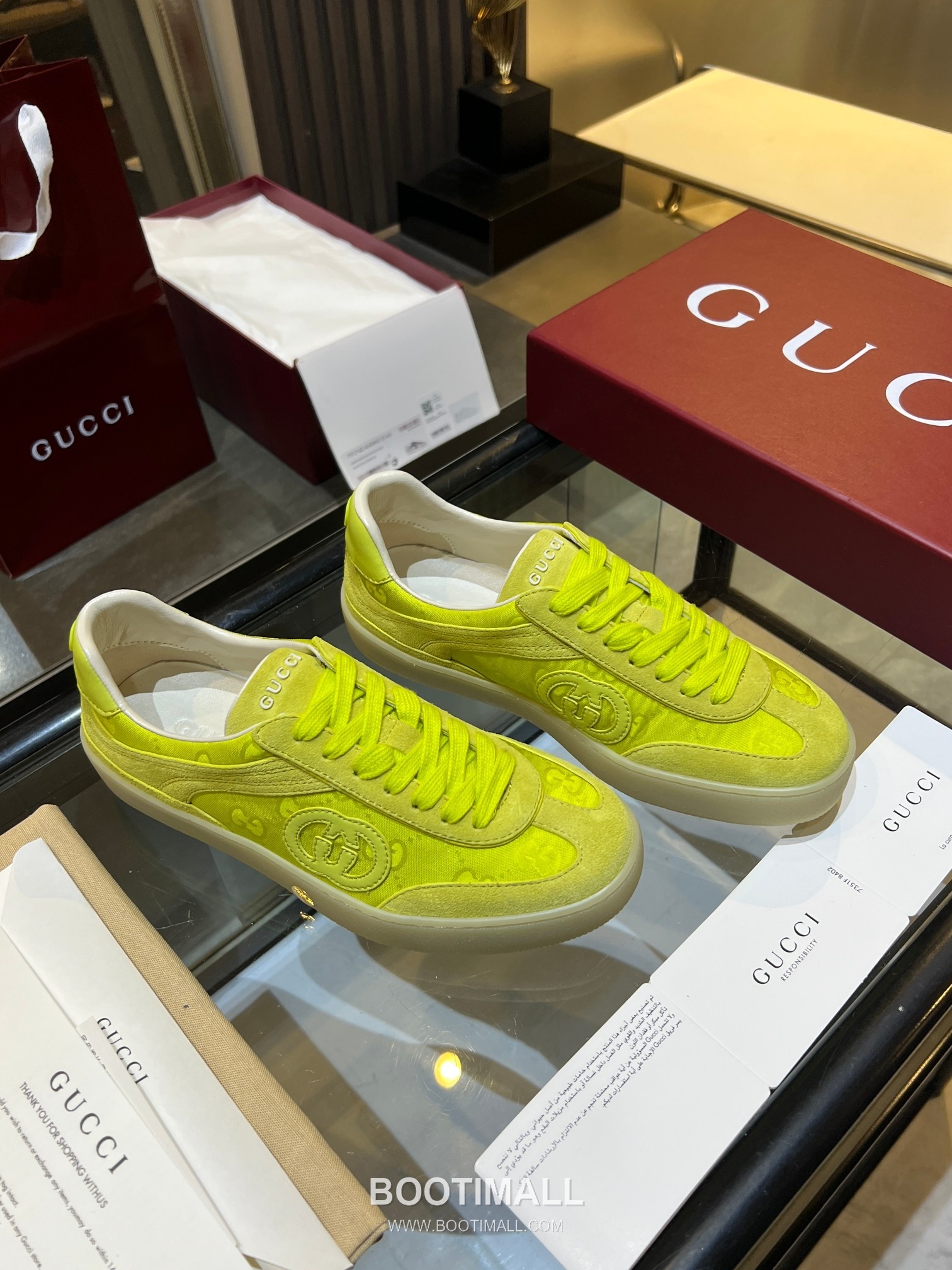 Gucci German Trainer Leather Mesh Suede Low Sneakers with Embossed Logo TPU Sole Detail 구찌 저먼 트레이너 레더 메쉬 스웨이드 로우 스니커즈 엠보싱 로고 TPU 솔 디테일 3cm 5