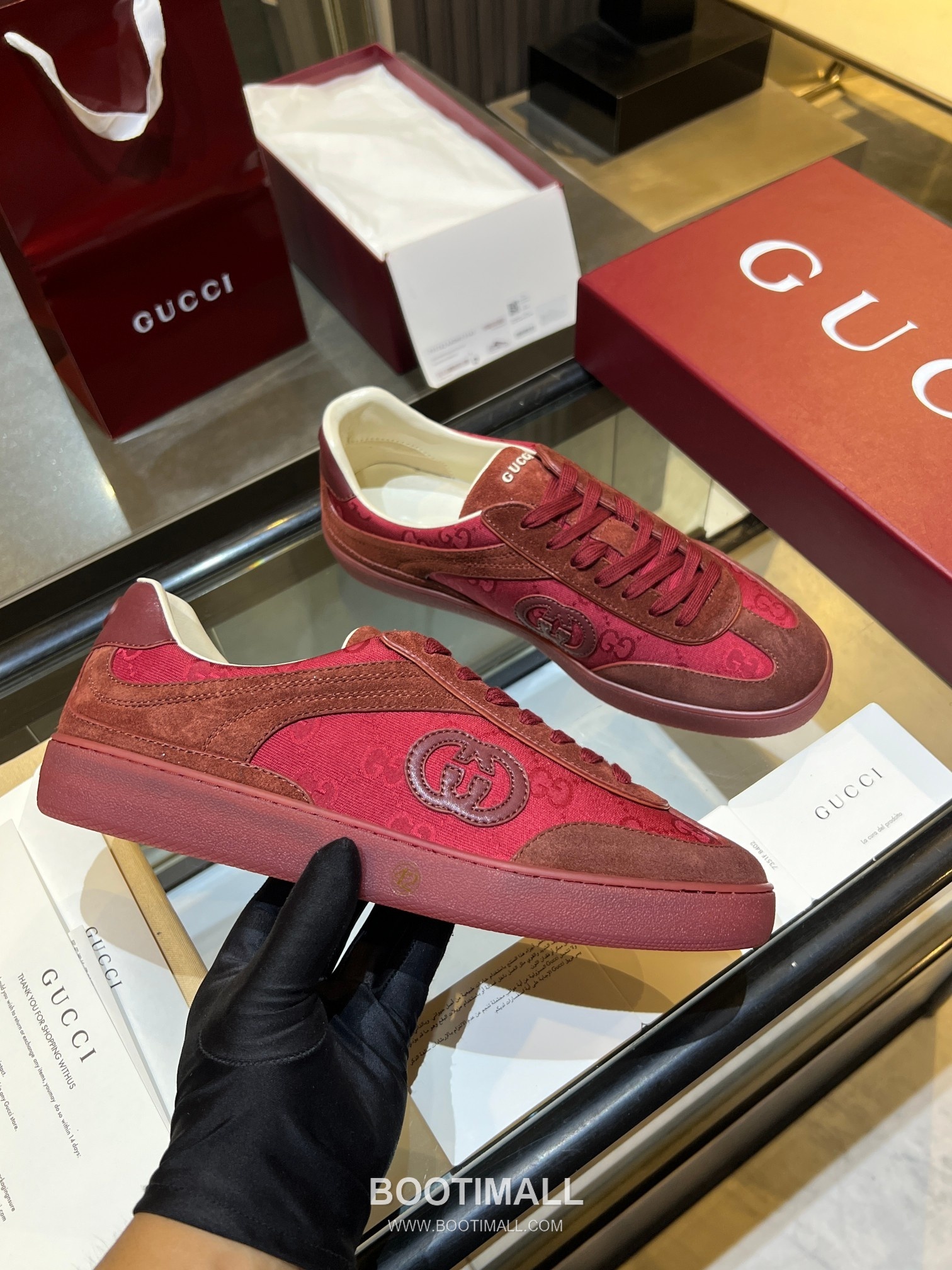 Gucci German Trainer Leather Mesh Suede Low Sneakers with Embossed Logo TPU Sole Detail 구찌 저먼 트레이너 레더 메쉬 스웨이드 로우 스니커즈 엠보싱 로고 TPU 솔 디테일 3cm 1