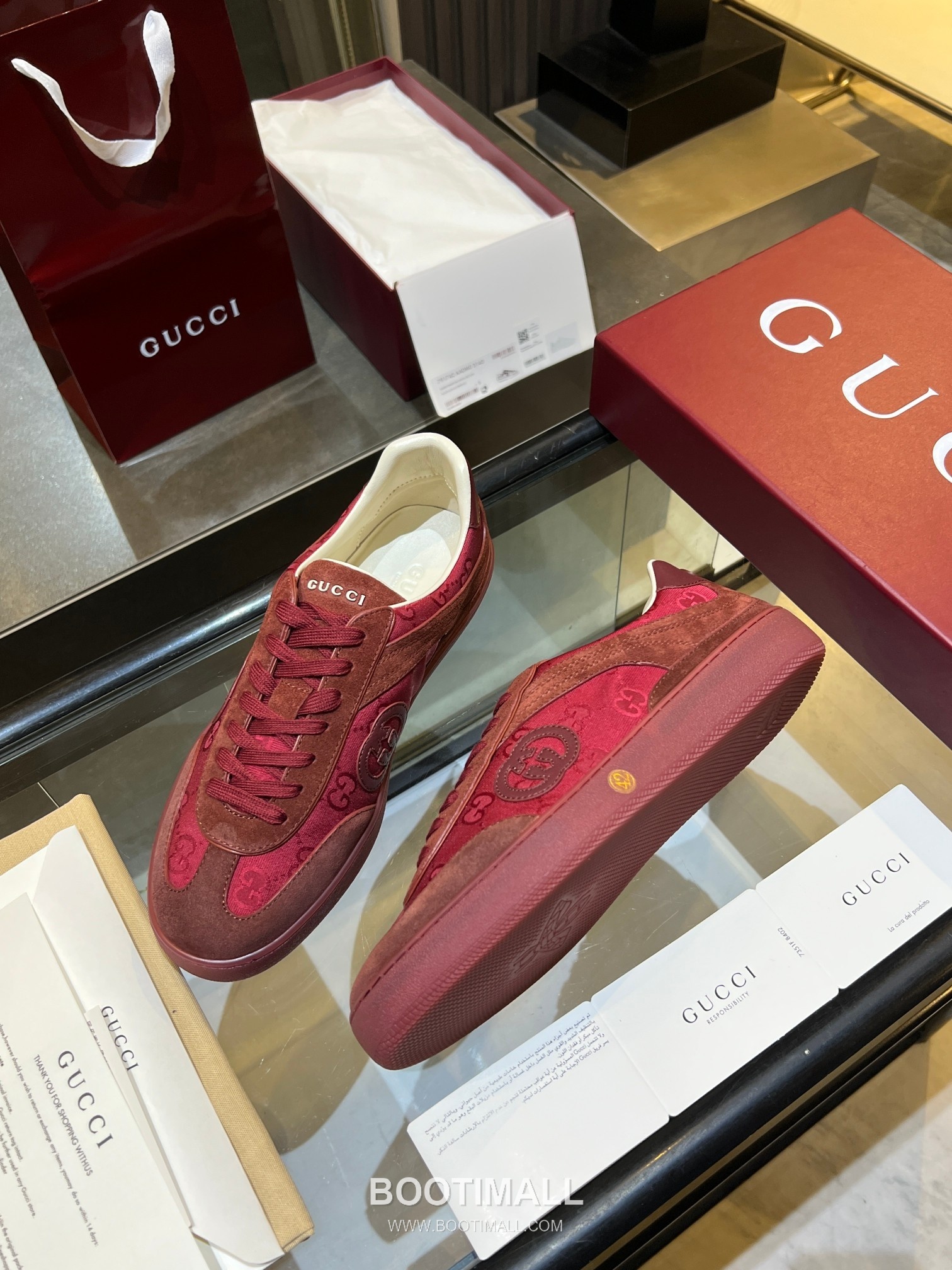 Gucci German Trainer Leather Mesh Suede Low Sneakers with Embossed Logo TPU Sole Detail 구찌 저먼 트레이너 레더 메쉬 스웨이드 로우 스니커즈 엠보싱 로고 TPU 솔 디테일 3cm 5