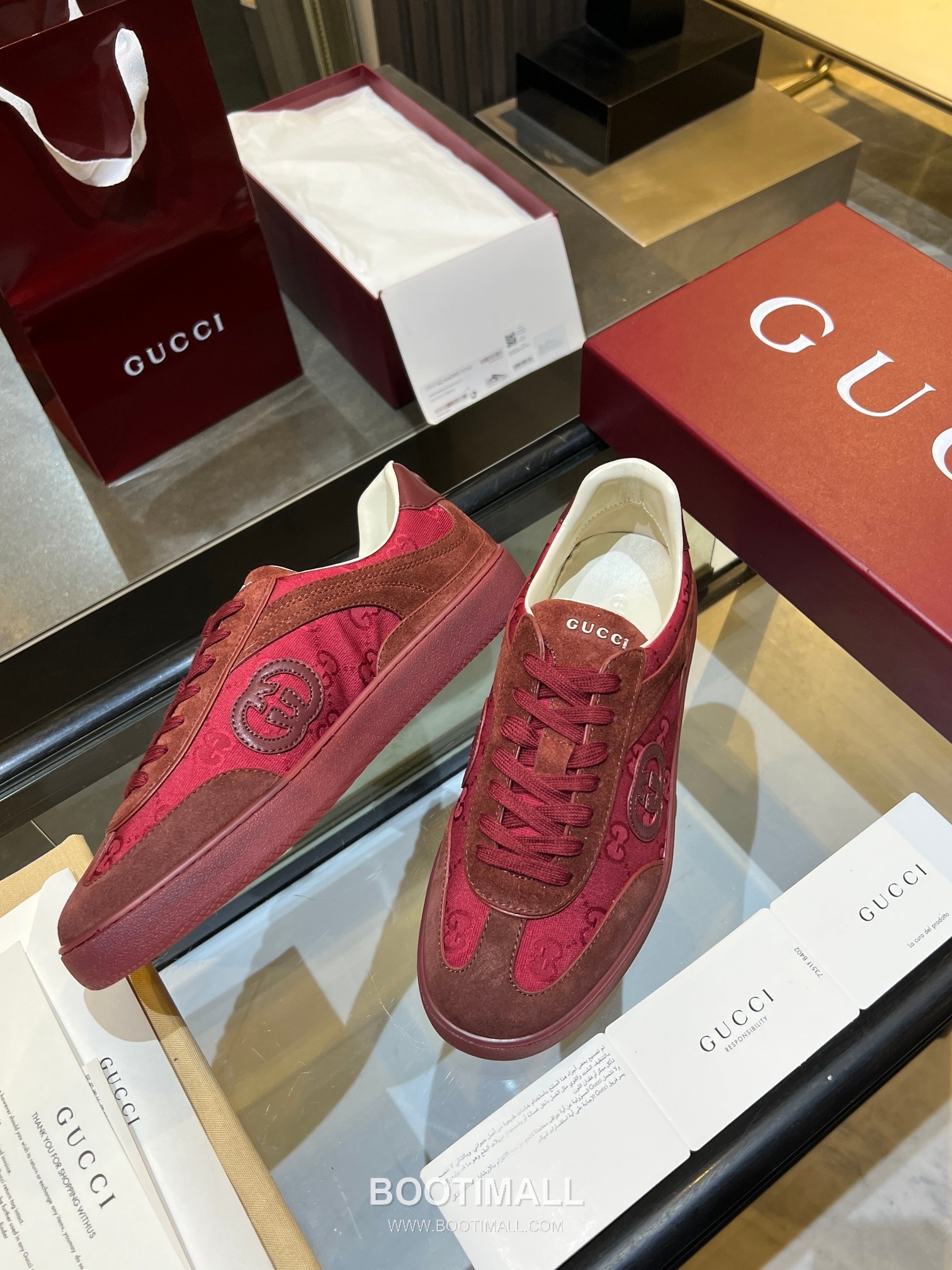 Gucci German Trainer Leather Mesh Suede Low Sneakers with Embossed Logo TPU Sole Detail 구찌 저먼 트레이너 레더 메쉬 스웨이드 로우 스니커즈 엠보싱 로고 TPU 솔 디테일 3cm 7