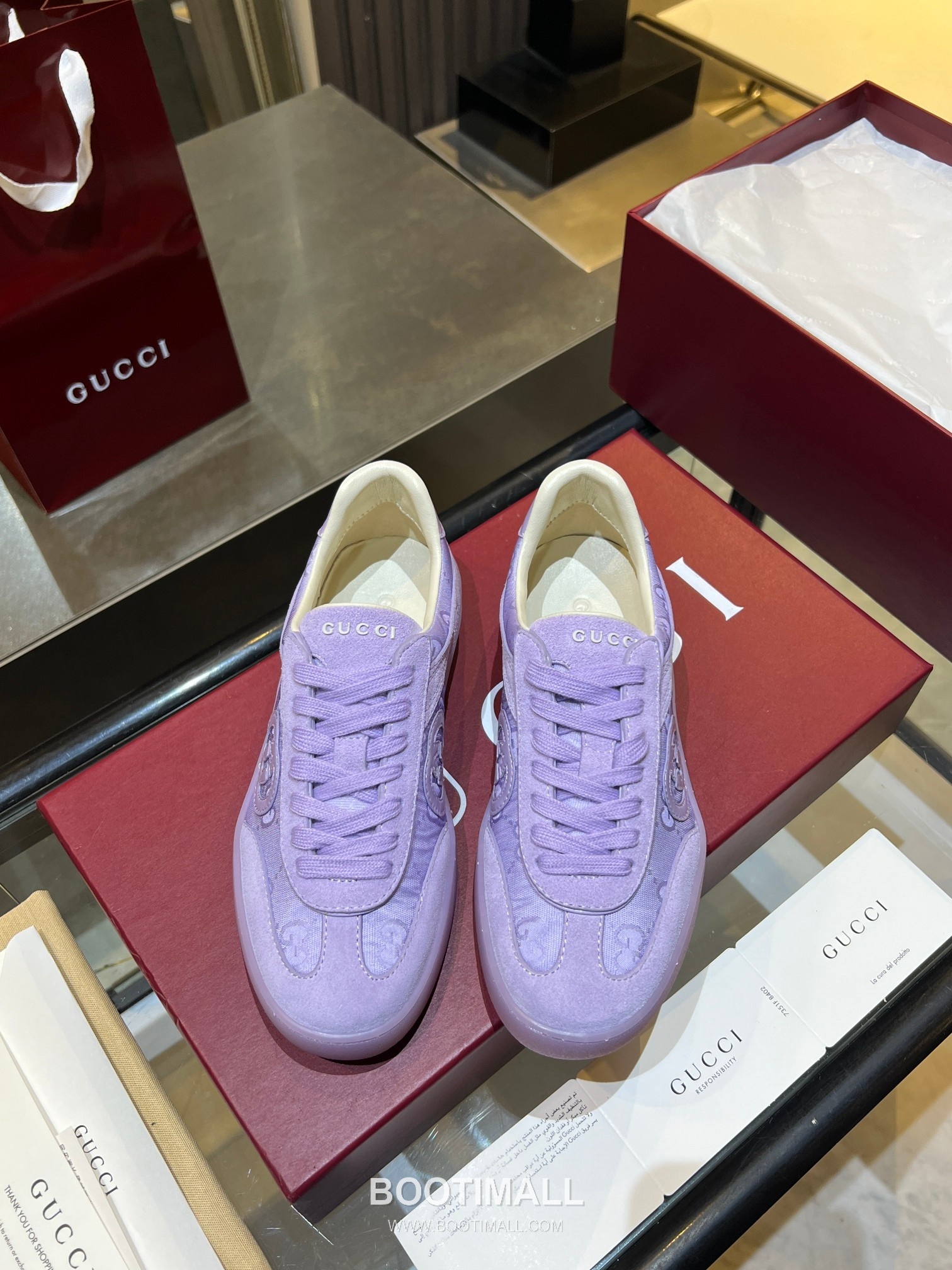 Gucci German Trainer Leather Mesh Suede Low Sneakers with Embossed Logo TPU Sole Detail 구찌 저먼 트레이너 레더 메쉬 스웨이드 로우 스니커즈 엠보싱 로고 TPU 솔 디테일 3cm 2