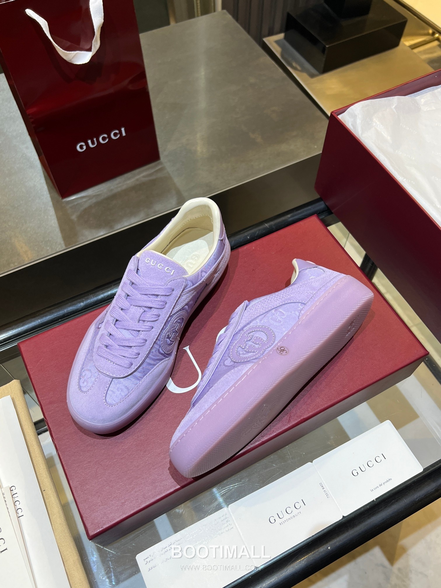 Gucci German Trainer Leather Mesh Suede Low Sneakers with Embossed Logo TPU Sole Detail 구찌 저먼 트레이너 레더 메쉬 스웨이드 로우 스니커즈 엠보싱 로고 TPU 솔 디테일 3cm 4