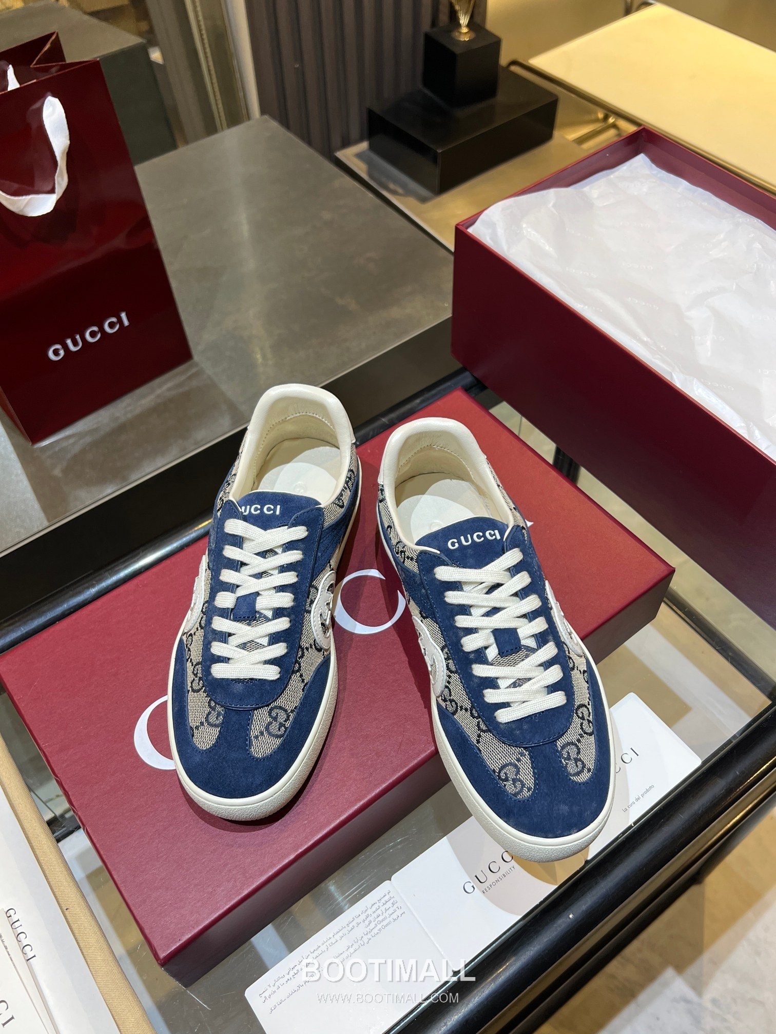 Gucci German Trainer Leather Mesh Suede Low Sneakers with Embossed Logo TPU Sole Detail 구찌 저먼 트레이너 레더 메쉬 스웨이드 로우 스니커즈 엠보싱 로고 TPU 솔 디테일 3cm 6