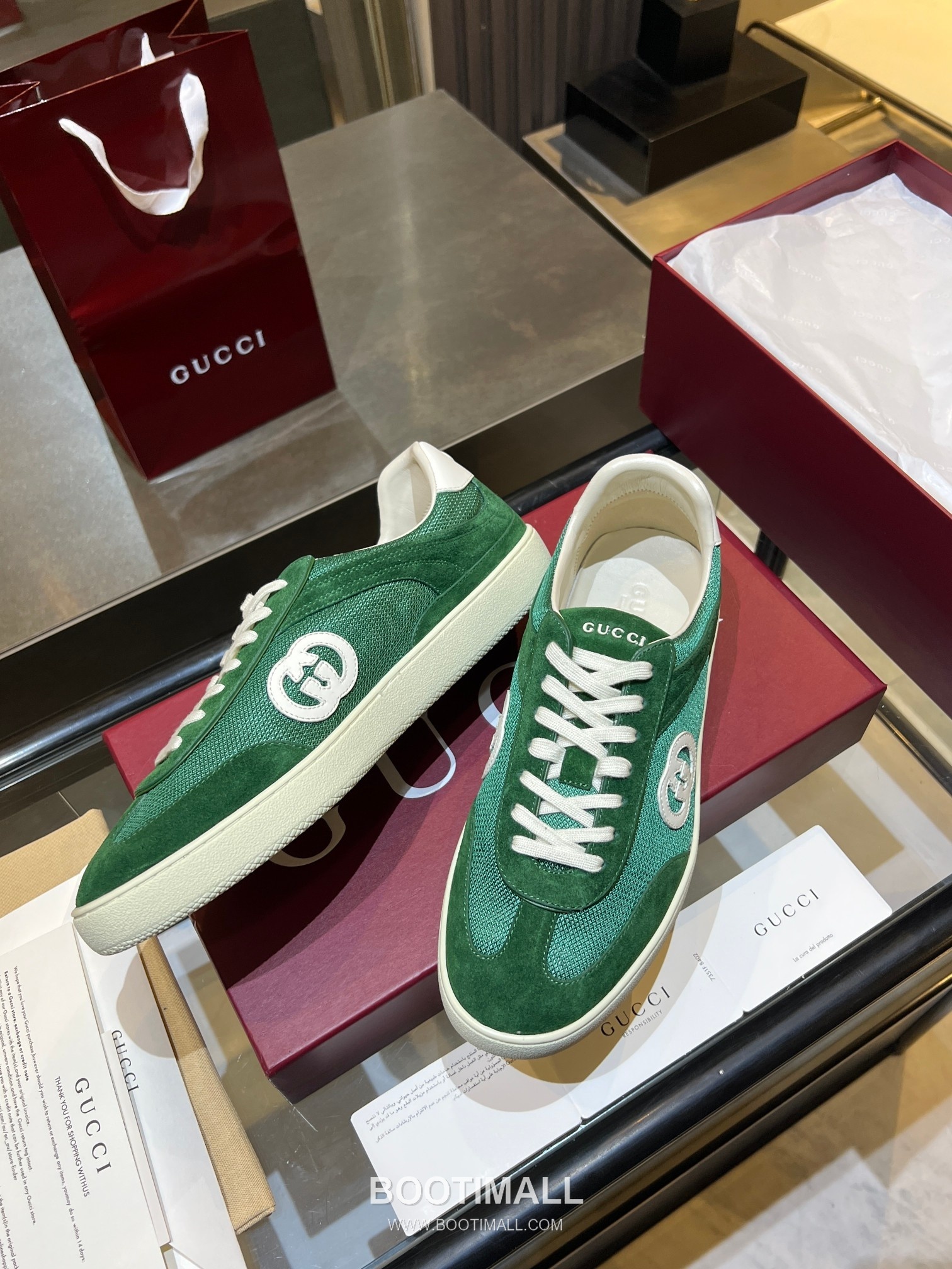 Gucci German Trainer Leather Mesh Suede Low Sneakers with Embossed Logo TPU Sole Detail 구찌 저먼 트레이너 레더 메쉬 스웨이드 로우 스니커즈 엠보싱 로고 TPU 솔 디테일 3cm 7
