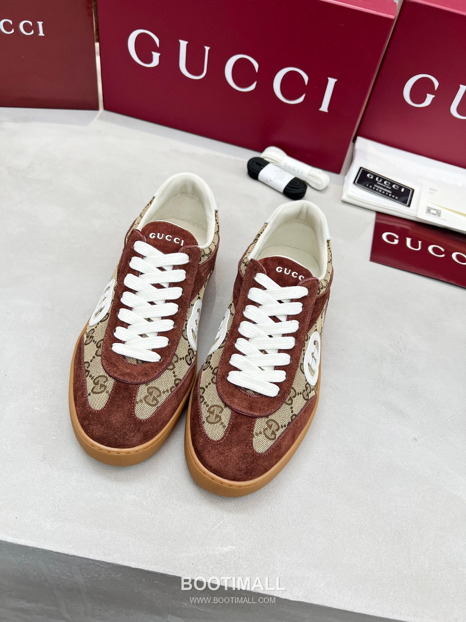 Gucci German Trainer Calfskin Leather Mesh Low Sneakers with Embossed Logo TPU Sole Detail 구찌 저먼 트레이너 카프스킨 레더 메쉬 로우 스니커즈 엠보싱 로고 TPU 솔 디테일 3cm 1