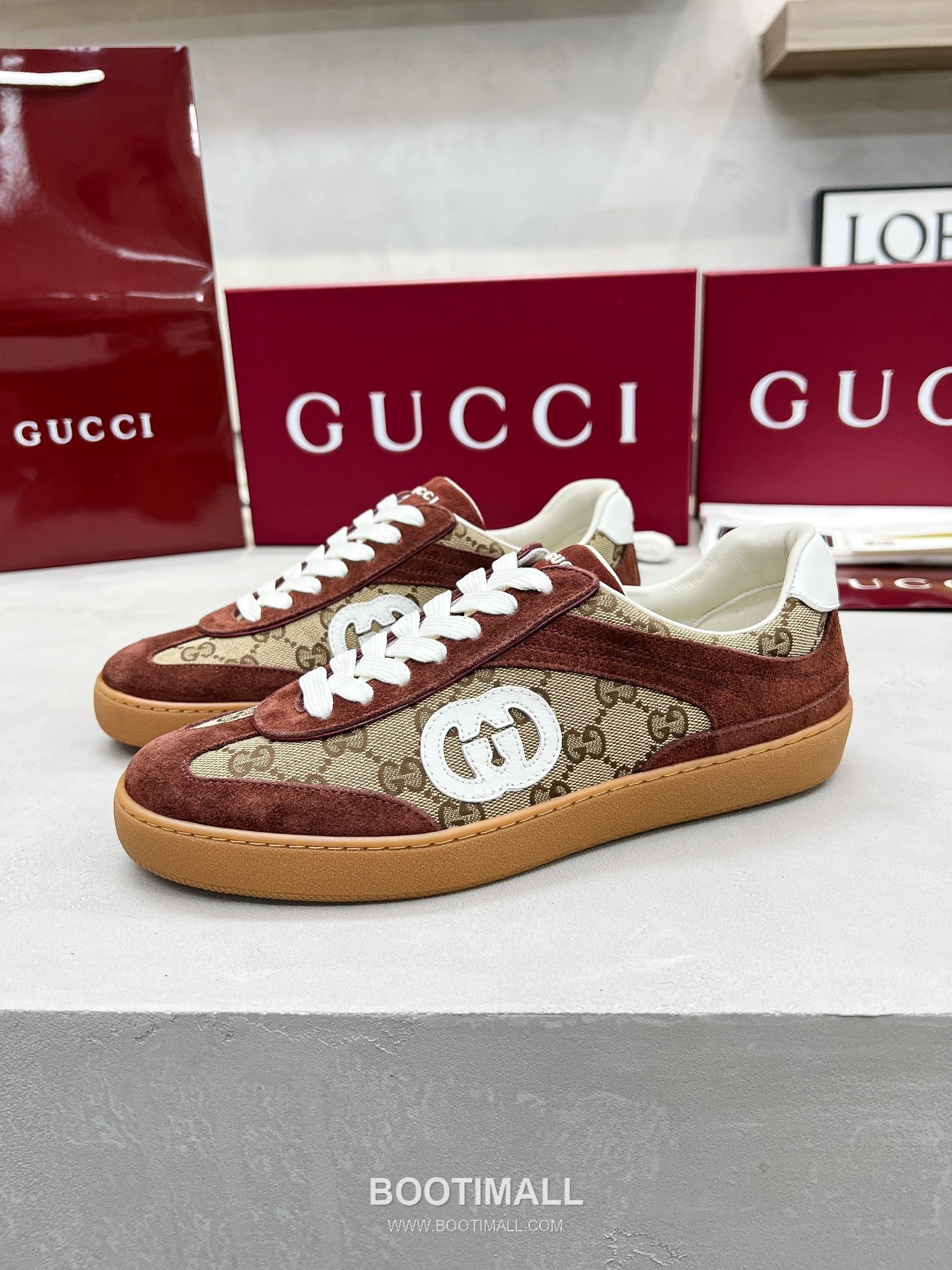 Gucci German Trainer Calfskin Leather Mesh Low Sneakers with Embossed Logo TPU Sole Detail 구찌 저먼 트레이너 카프스킨 레더 메쉬 로우 스니커즈 엠보싱 로고 TPU 솔 디테일 3cm 2