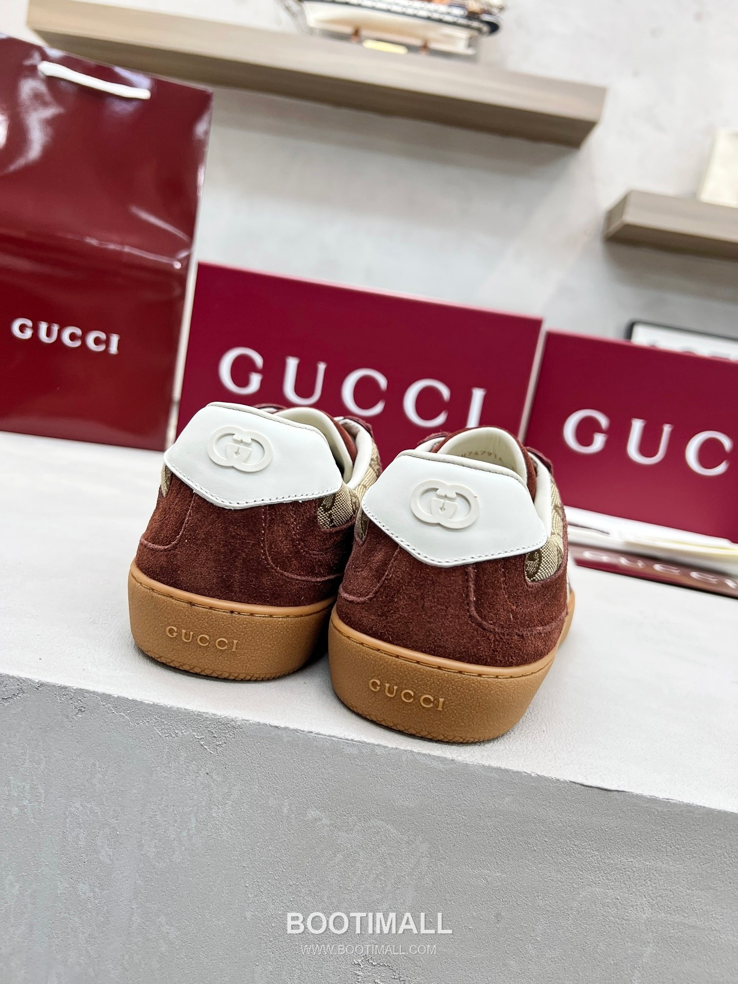 Gucci German Trainer Calfskin Leather Mesh Low Sneakers with Embossed Logo TPU Sole Detail 구찌 저먼 트레이너 카프스킨 레더 메쉬 로우 스니커즈 엠보싱 로고 TPU 솔 디테일 3cm 7