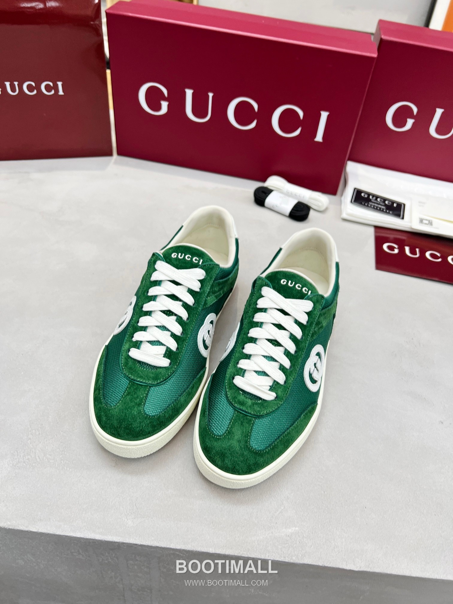 Gucci German Trainer Calfskin Leather Mesh Low Sneakers with Embossed Logo TPU Sole Detail 구찌 저먼 트레이너 카프스킨 레더 메쉬 로우 스니커즈 엠보싱 로고 TPU 솔 디테일 3cm 1