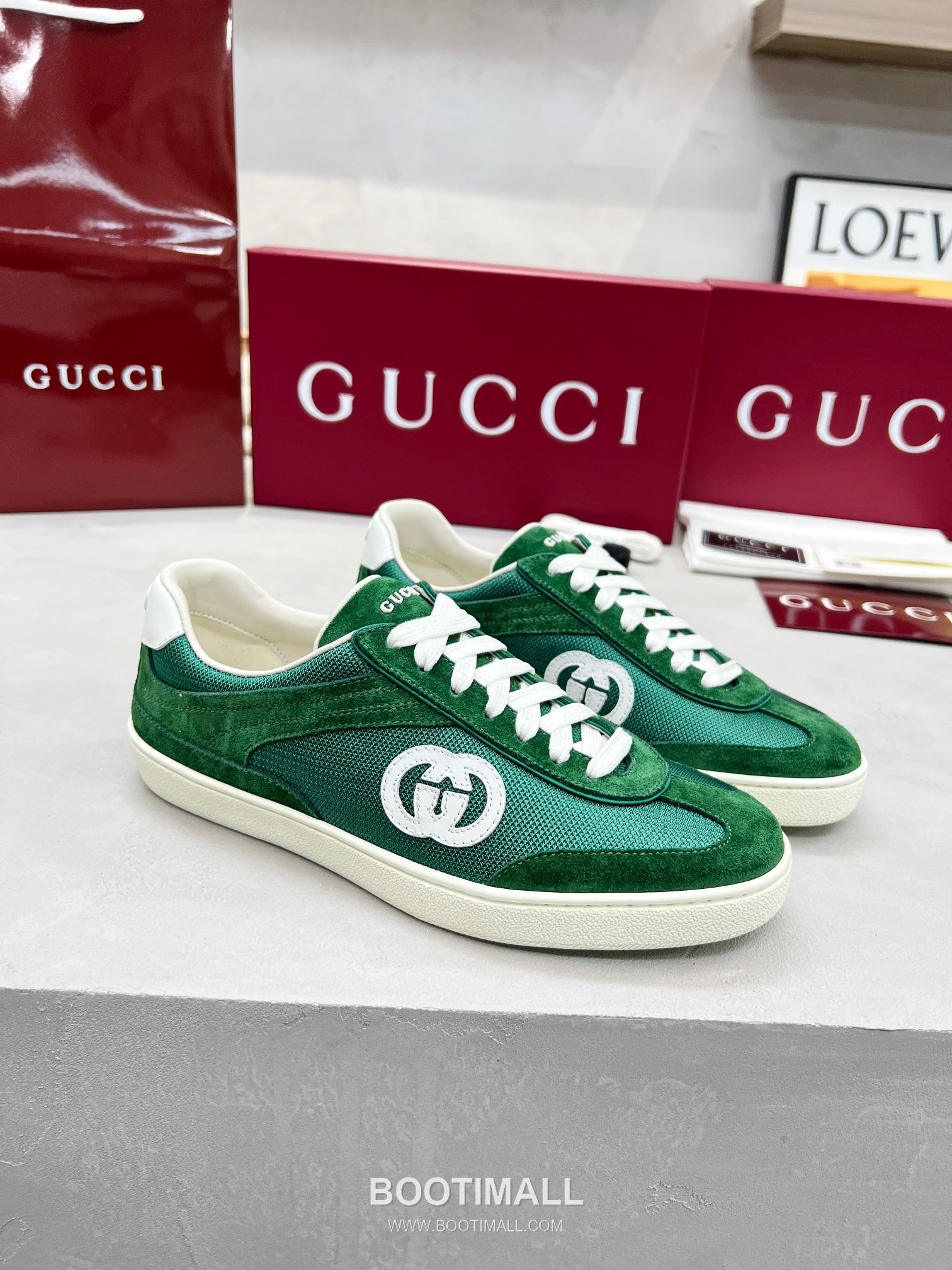 Gucci German Trainer Calfskin Leather Mesh Low Sneakers with Embossed Logo TPU Sole Detail 구찌 저먼 트레이너 카프스킨 레더 메쉬 로우 스니커즈 엠보싱 로고 TPU 솔 디테일 3cm 3