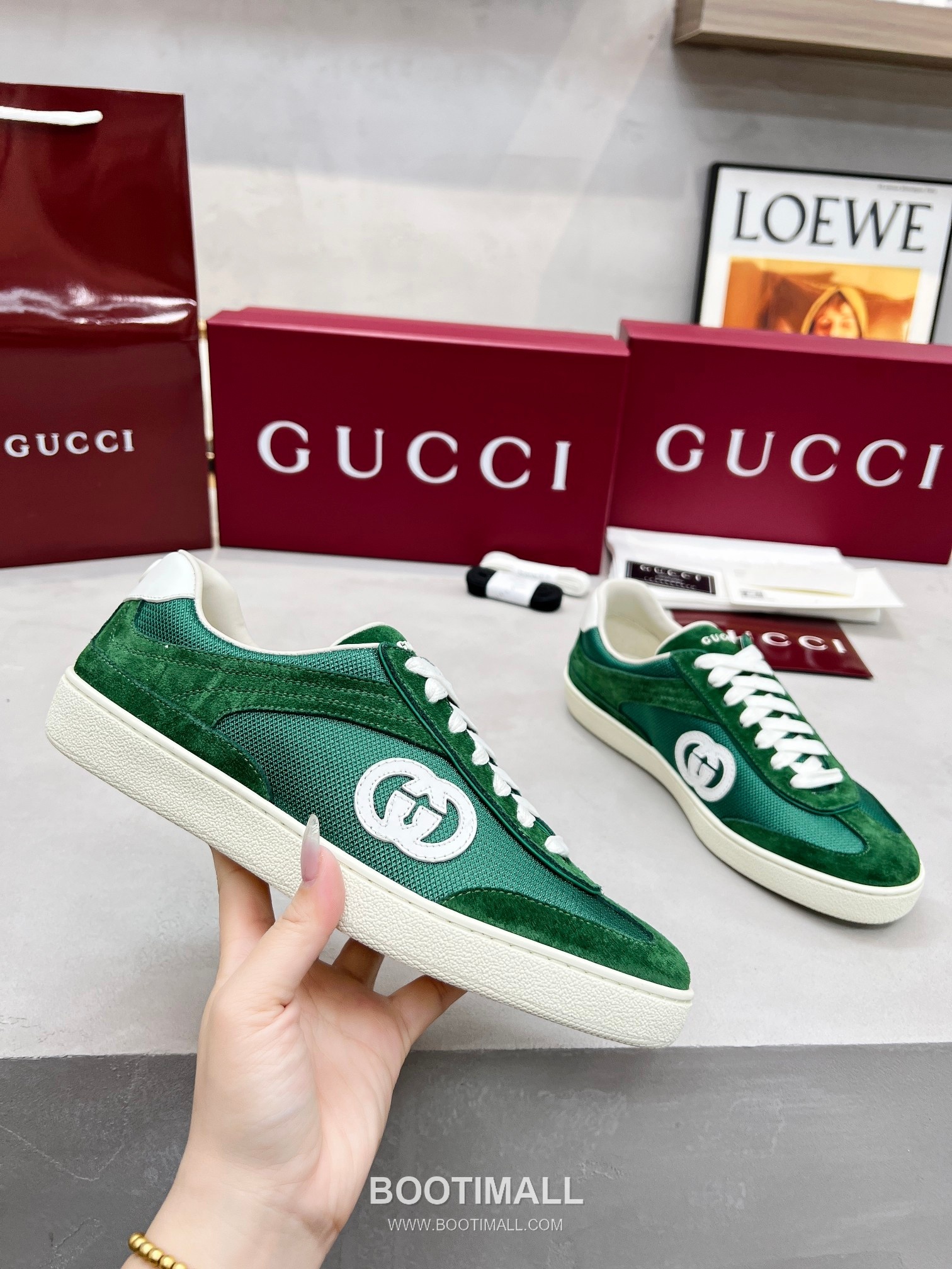 Gucci German Trainer Calfskin Leather Mesh Low Sneakers with Embossed Logo TPU Sole Detail 구찌 저먼 트레이너 카프스킨 레더 메쉬 로우 스니커즈 엠보싱 로고 TPU 솔 디테일 3cm 4