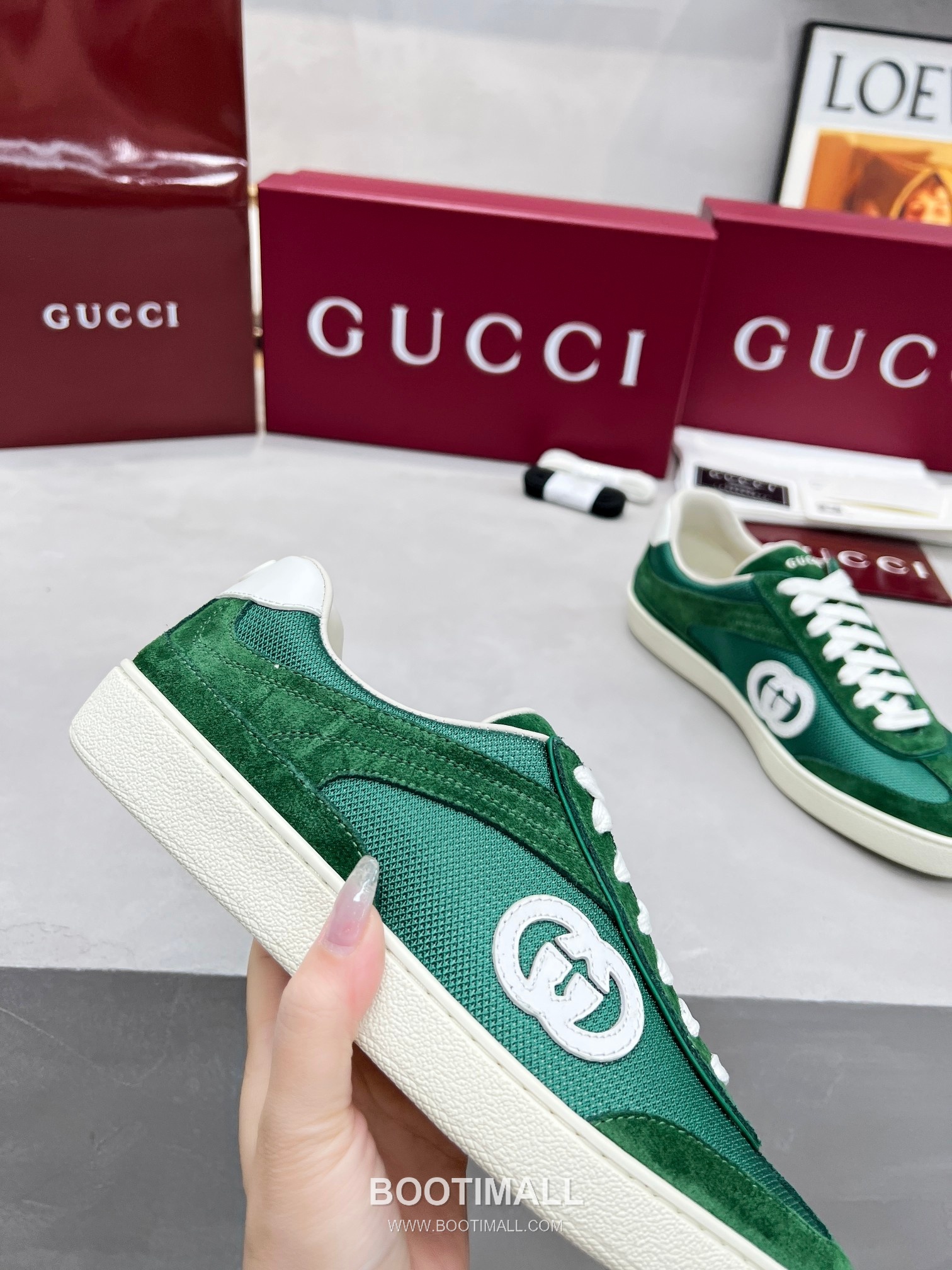 Gucci German Trainer Calfskin Leather Mesh Low Sneakers with Embossed Logo TPU Sole Detail 구찌 저먼 트레이너 카프스킨 레더 메쉬 로우 스니커즈 엠보싱 로고 TPU 솔 디테일 3cm 5
