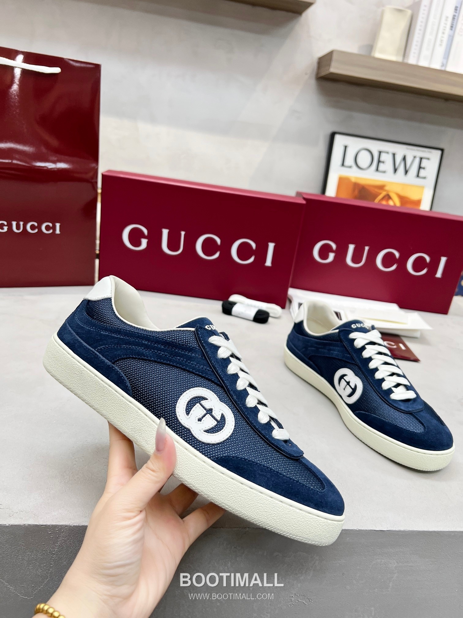 Gucci German Trainer Calfskin Leather Mesh Low Sneakers with Embossed Logo TPU Sole Detail 구찌 저먼 트레이너 카프스킨 레더 메쉬 로우 스니커즈 엠보싱 로고 TPU 솔 디테일 3cm 4