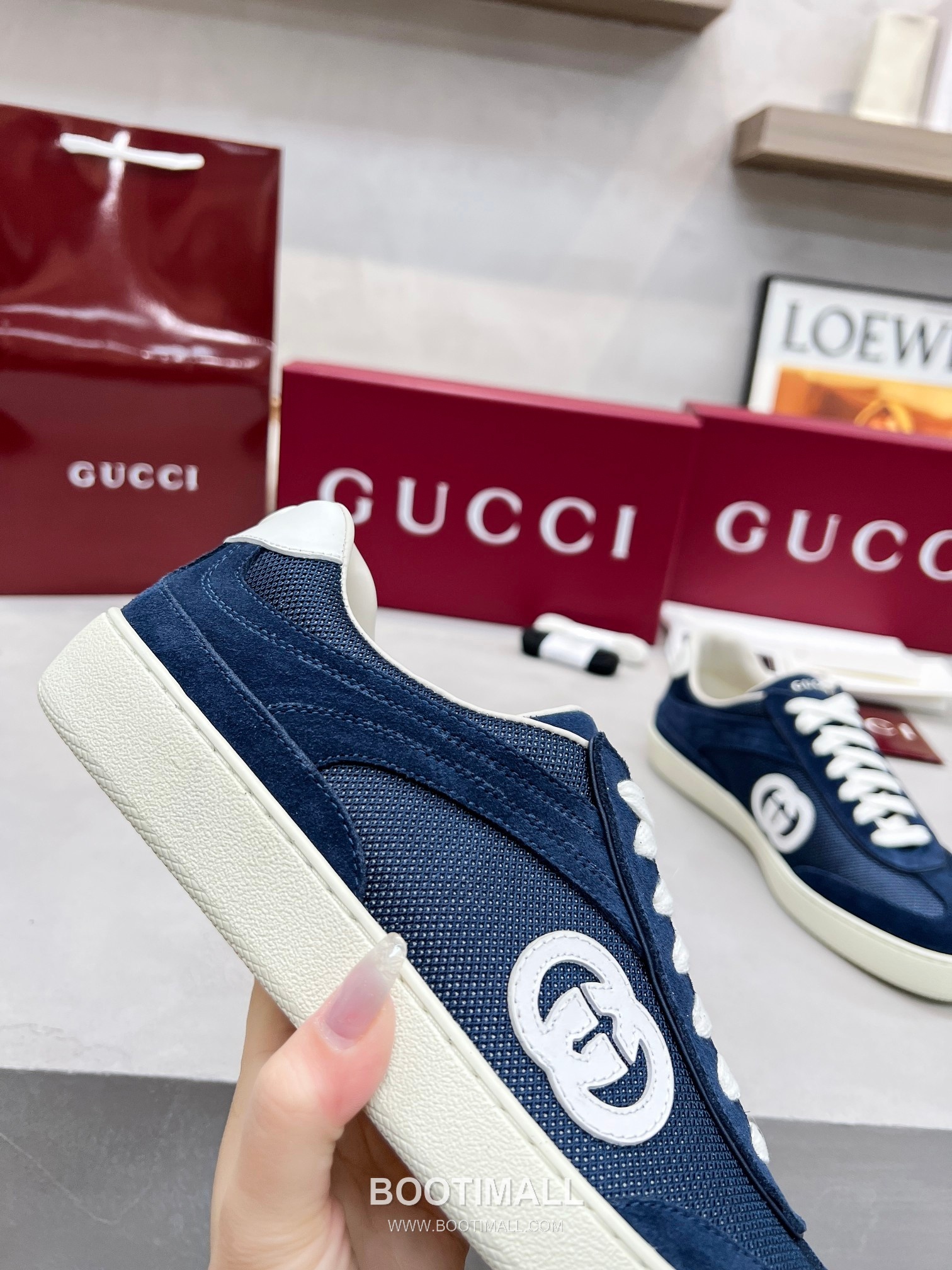 Gucci German Trainer Calfskin Leather Mesh Low Sneakers with Embossed Logo TPU Sole Detail 구찌 저먼 트레이너 카프스킨 레더 메쉬 로우 스니커즈 엠보싱 로고 TPU 솔 디테일 3cm 6