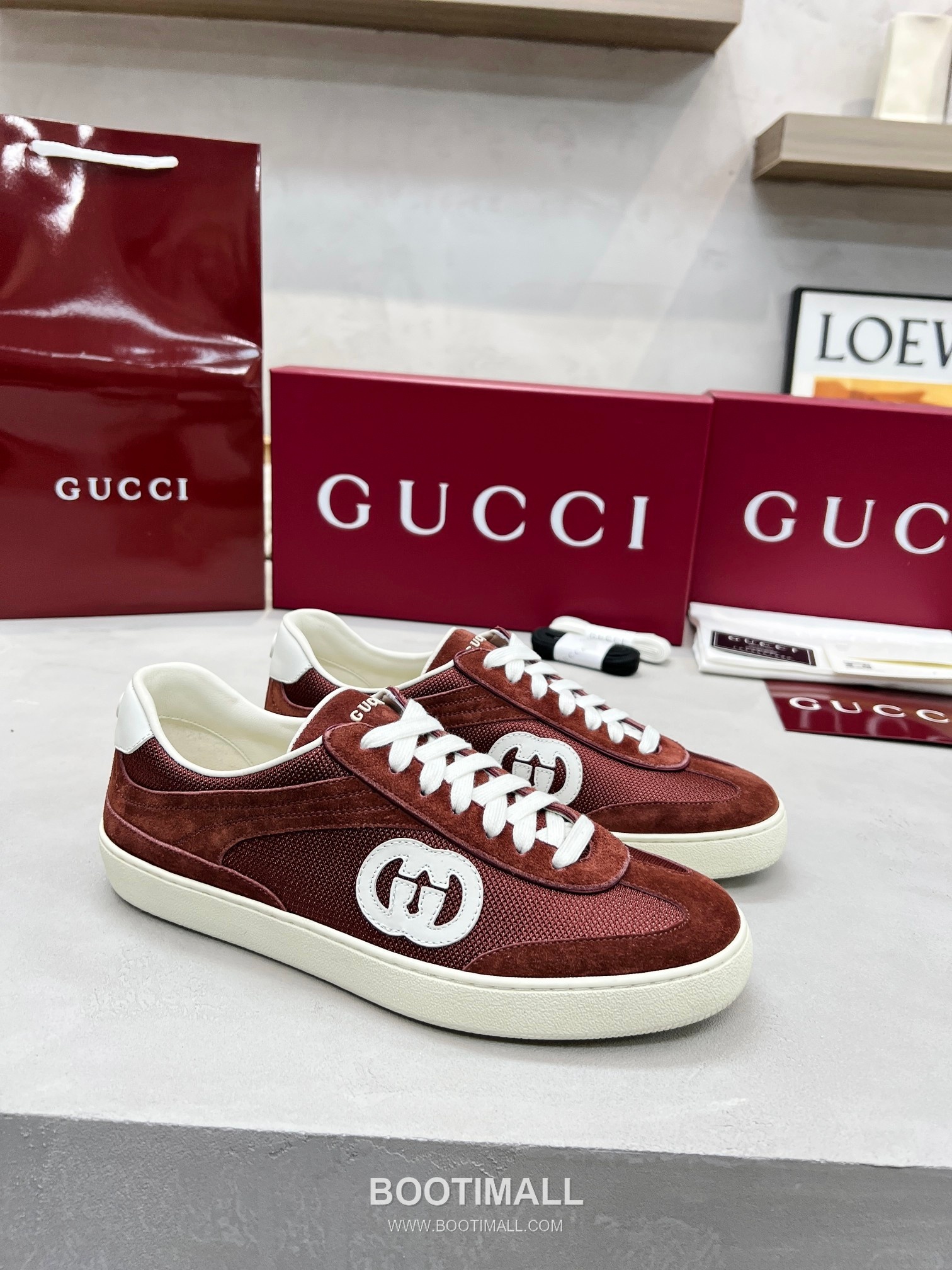 Gucci German Trainer Calfskin Leather Mesh Low Sneakers with Embossed Logo TPU Sole Detail 구찌 저먼 트레이너 카프스킨 레더 메쉬 로우 스니커즈 엠보싱 로고 TPU 솔 디테일 3cm 2