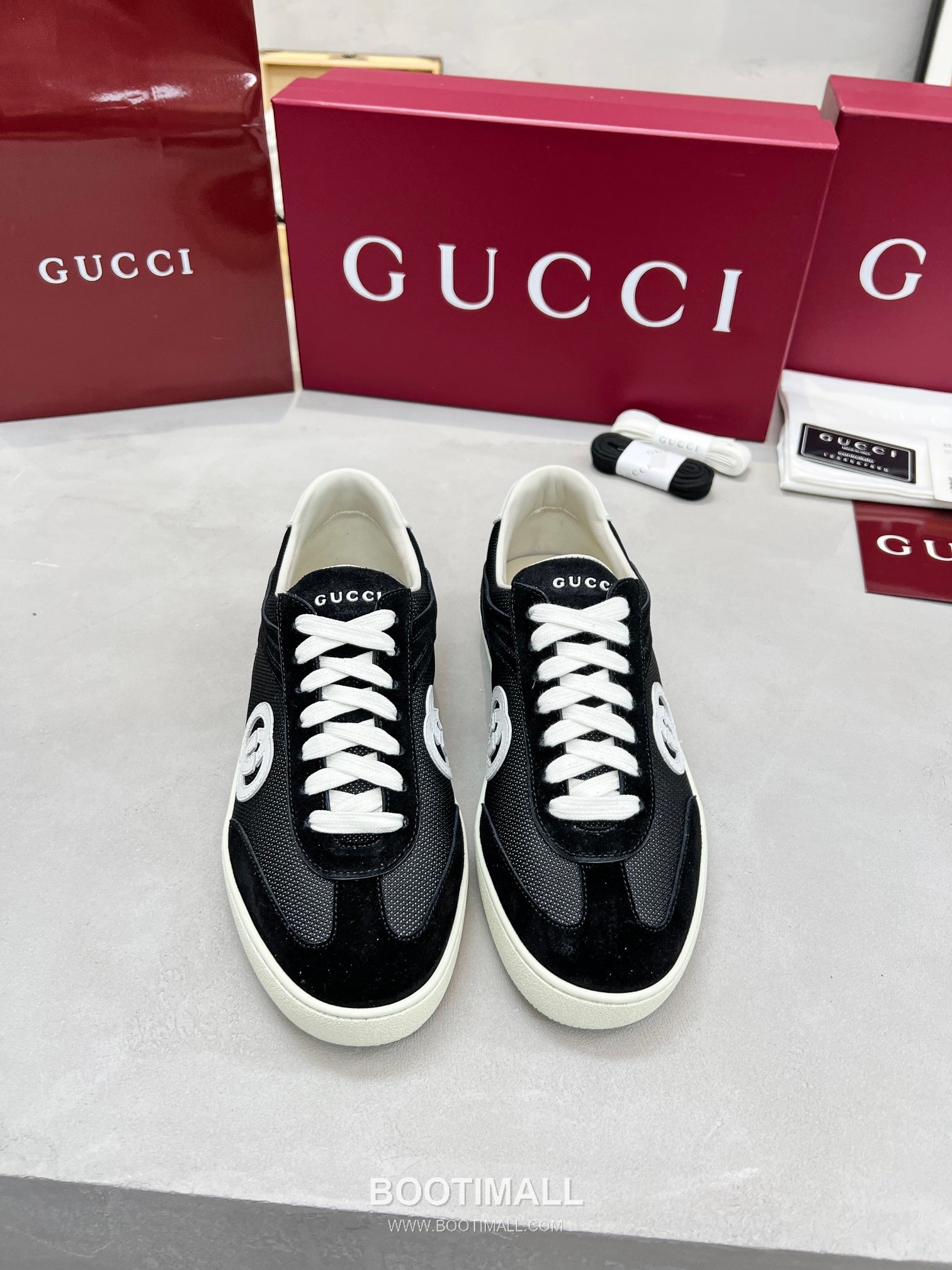 Gucci German Trainer Calfskin Leather Mesh Low Sneakers with Embossed Logo TPU Sole Detail 구찌 저먼 트레이너 카프스킨 레더 메쉬 로우 스니커즈 엠보싱 로고 TPU 솔 디테일 3cm 1