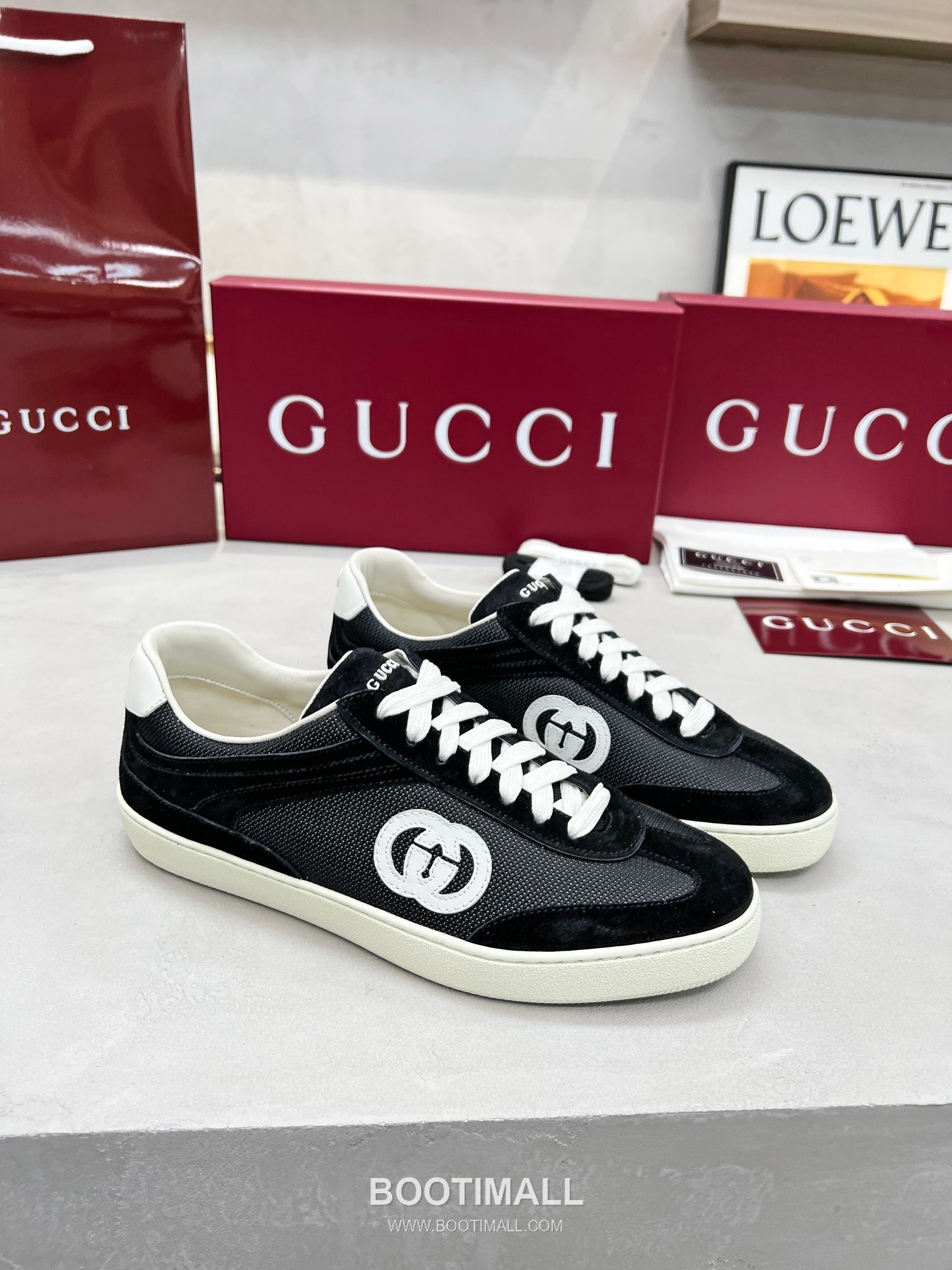 Gucci German Trainer Calfskin Leather Mesh Low Sneakers with Embossed Logo TPU Sole Detail 구찌 저먼 트레이너 카프스킨 레더 메쉬 로우 스니커즈 엠보싱 로고 TPU 솔 디테일 3cm 2