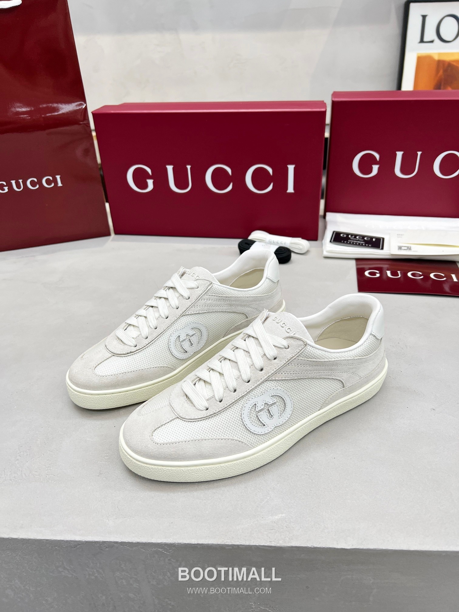 Gucci German Trainer Calfskin Leather Mesh Low Sneakers with Embossed Logo TPU Sole Detail 구찌 저먼 트레이너 카프스킨 레더 메쉬 로우 스니커즈 엠보싱 로고 TPU 솔 디테일 3cm 2