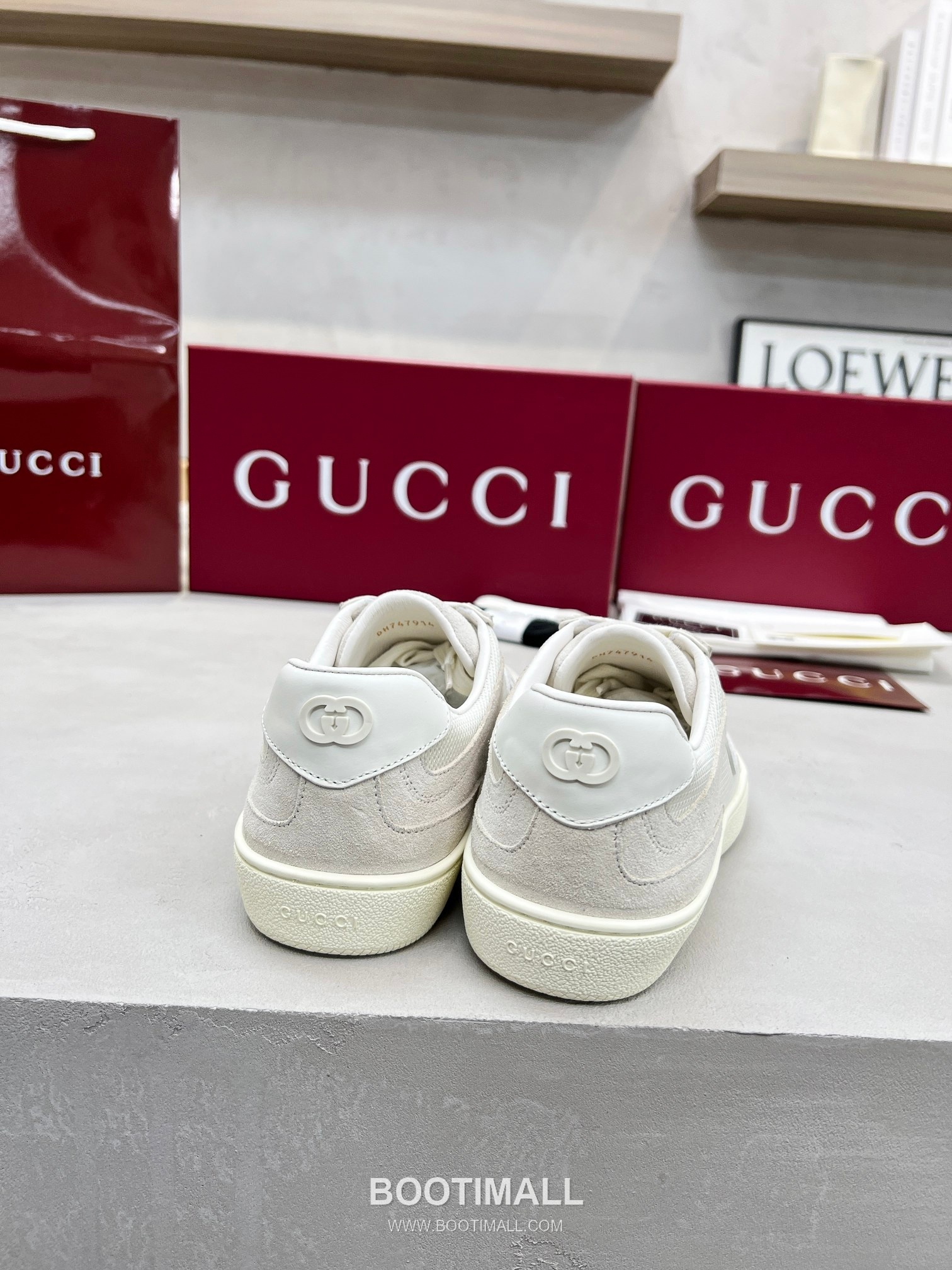 Gucci German Trainer Calfskin Leather Mesh Low Sneakers with Embossed Logo TPU Sole Detail 구찌 저먼 트레이너 카프스킨 레더 메쉬 로우 스니커즈 엠보싱 로고 TPU 솔 디테일 3cm 8