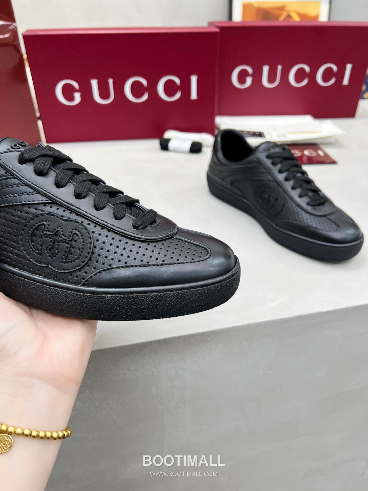 Gucci German Trainer Calfskin Leather Mesh Low Sneakers with Embossed Logo TPU Sole Detail 구찌 저먼 트레이너 카프스킨 레더 메쉬 로우 스니커즈 엠보싱 로고 TPU 솔 디테일 3cm 5