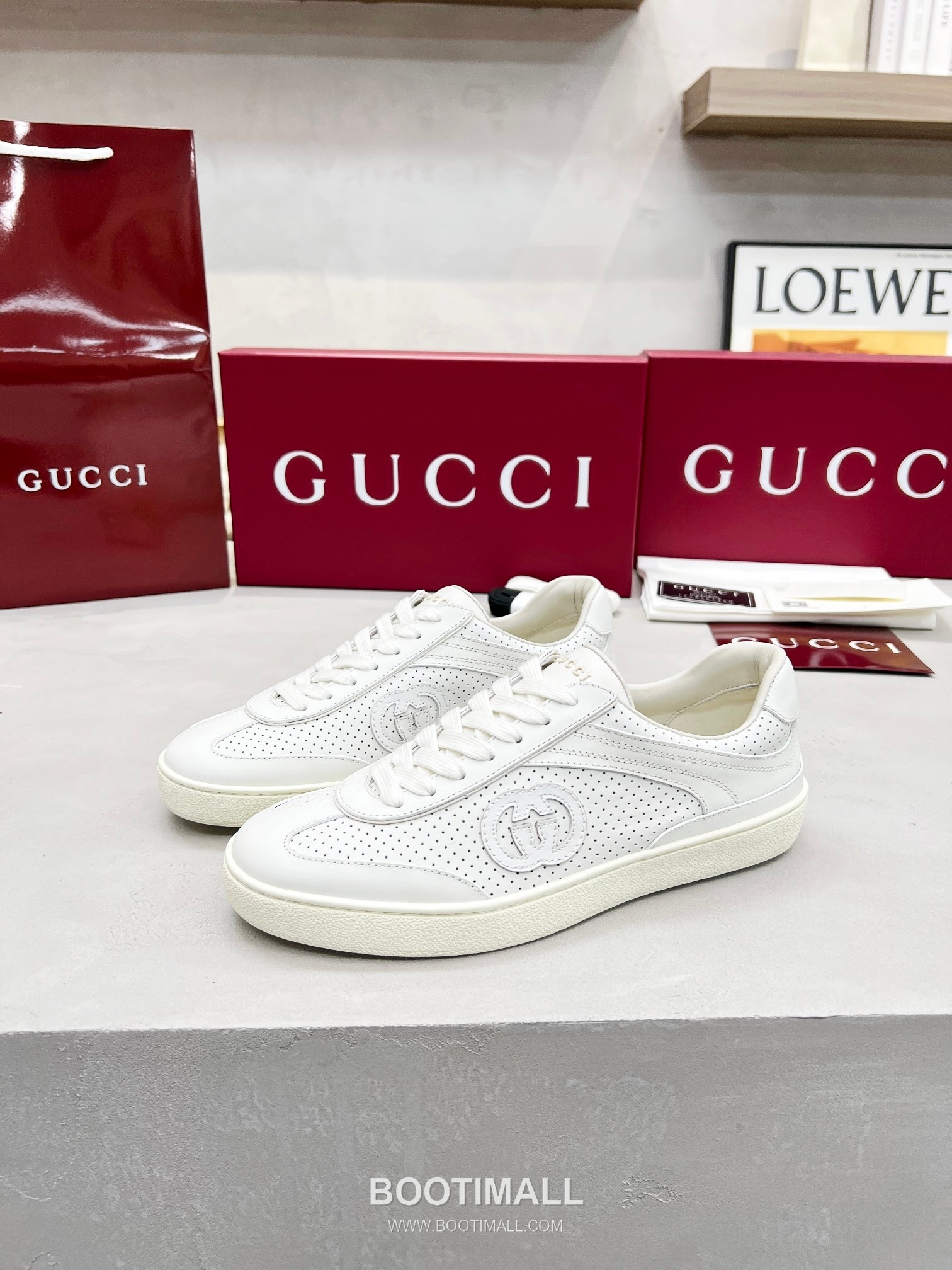 Gucci German Trainer Calfskin Leather Mesh Low Sneakers with Embossed Logo TPU Sole Detail 구찌 저먼 트레이너 카프스킨 레더 메쉬 로우 스니커즈 엠보싱 로고 TPU 솔 디테일 3cm 3