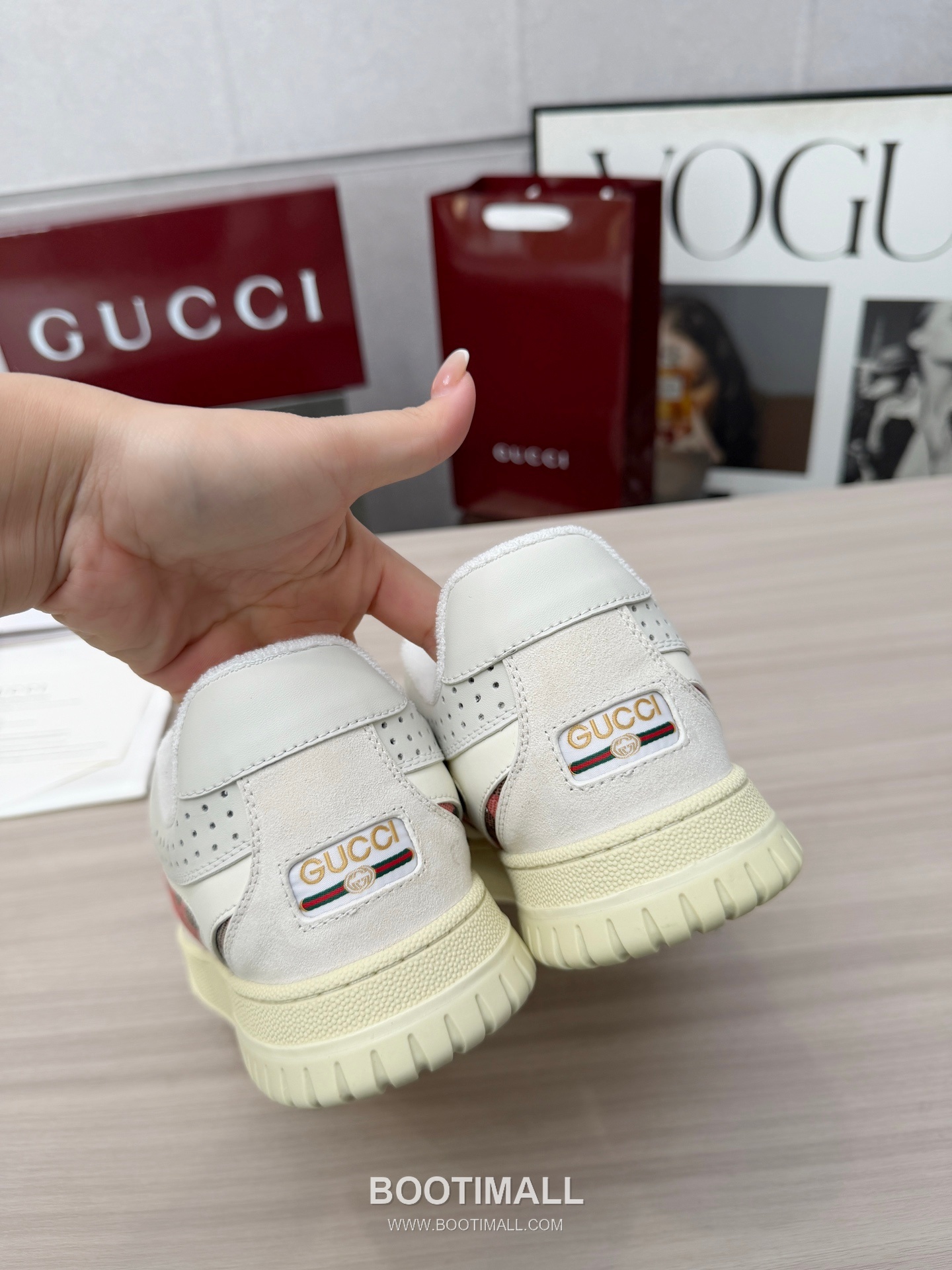 Gucci Double G Calfskin Leather High Low Sneakers with Distressed Cutout Panel TPU Sole Detail 구찌 더블G 카프스킨 레더 하이로우 스니커즈 디스트레스드 컷아웃 패널 TPU 솔 디테일 3cm 6