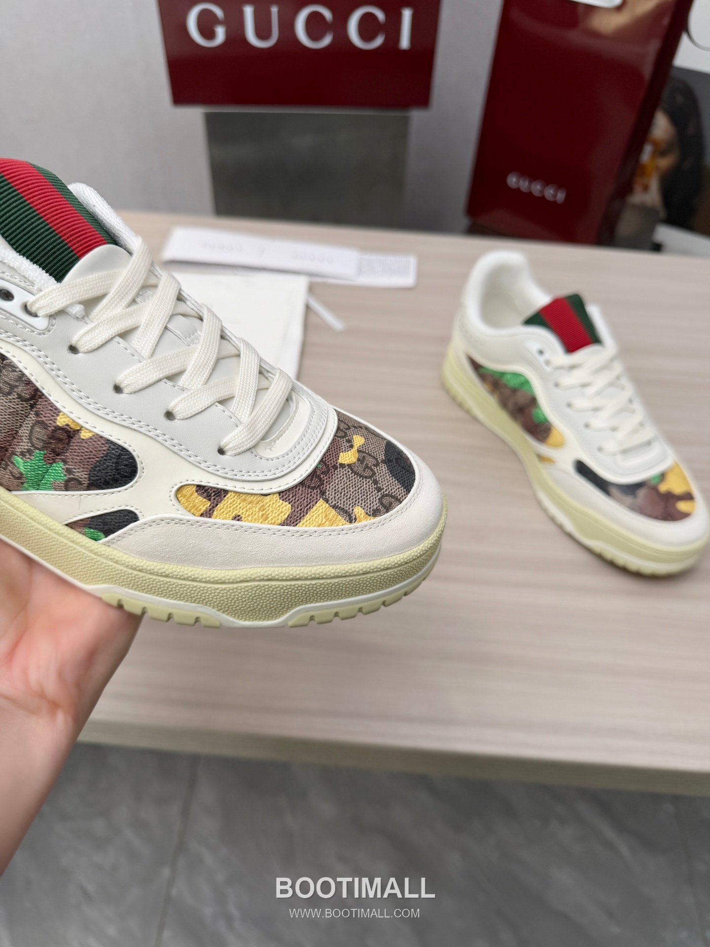 Gucci Double G Calfskin Leather High Low Sneakers with Distressed Cutout Panel TPU Sole Detail 구찌 더블G 카프스킨 레더 하이로우 스니커즈 디스트레스드 컷아웃 패널 TPU 솔 디테일 3cm 8