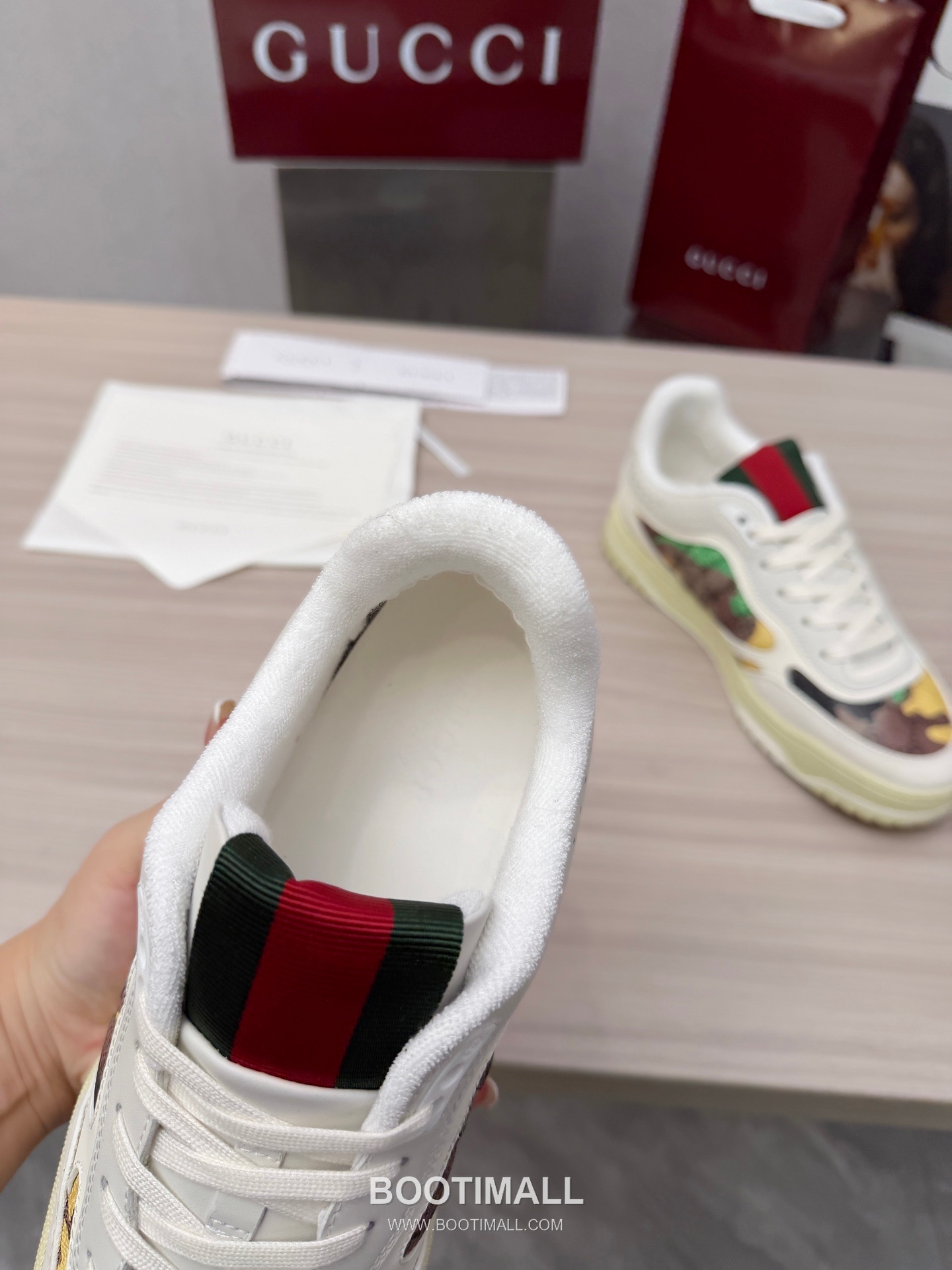 Gucci Double G Calfskin Leather High Low Sneakers with Distressed Cutout Panel TPU Sole Detail 구찌 더블G 카프스킨 레더 하이로우 스니커즈 디스트레스드 컷아웃 패널 TPU 솔 디테일 3cm 11