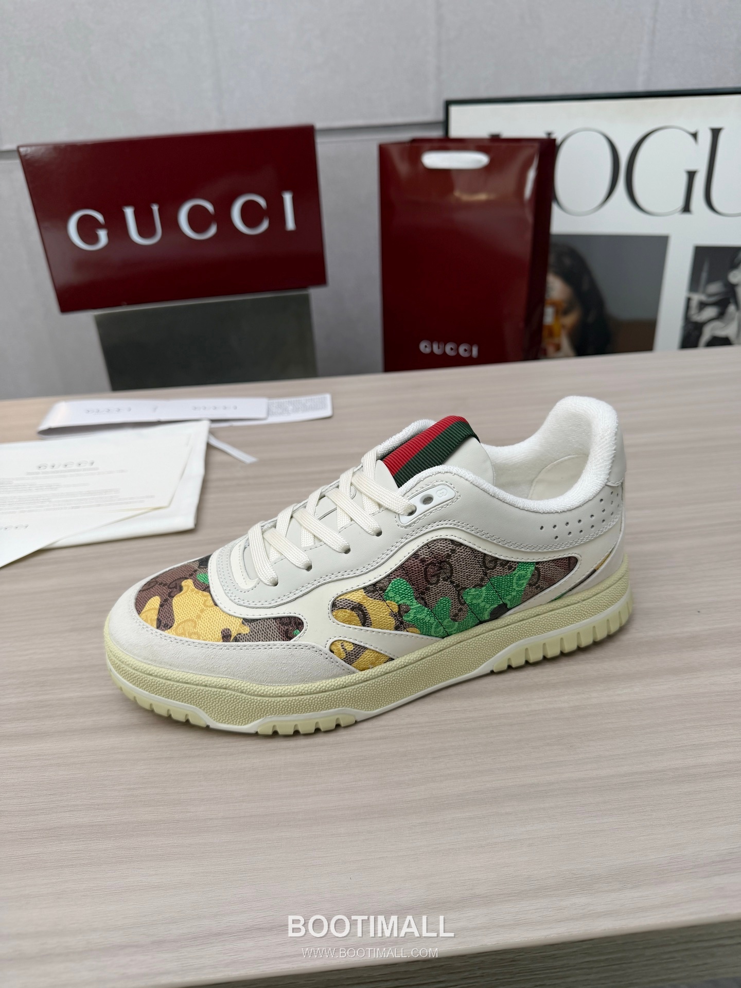 Gucci Double G Calfskin Leather High Low Sneakers with Distressed Cutout Panel TPU Sole Detail 구찌 더블G 카프스킨 레더 하이로우 스니커즈 디스트레스드 컷아웃 패널 TPU 솔 디테일 3cm 12