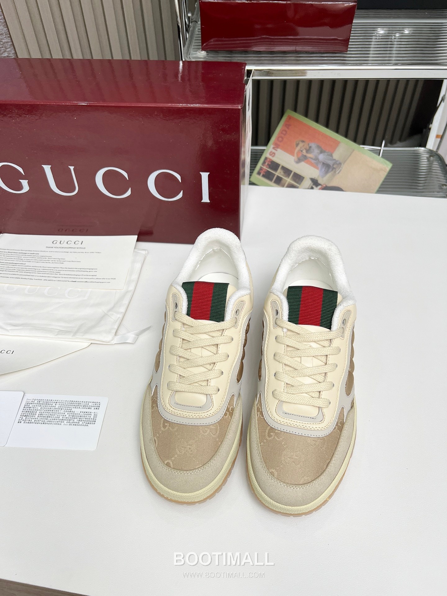 Gucci Double G Calfskin Leather High Low Sneakers with Distressed Cutout Panel TPU Sole Detail 구찌 더블G 카프스킨 레더 하이로우 스니커즈 디스트레스드 컷아웃 패널 TPU 솔 디테일 3cm 2