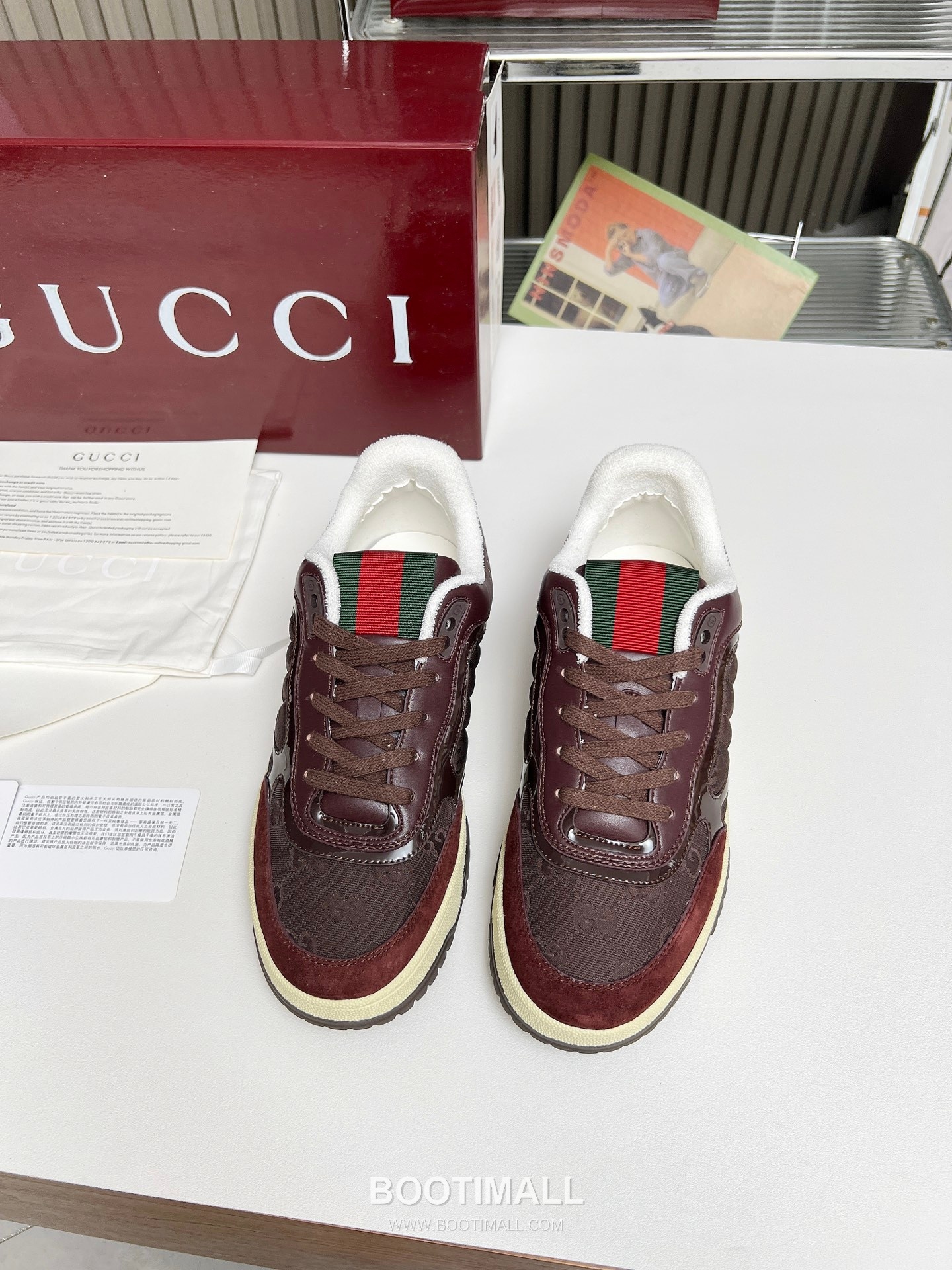 Gucci Double G Calfskin Leather High Low Sneakers with Distressed Cutout Panel TPU Sole Detail 구찌 더블G 카프스킨 레더 하이로우 스니커즈 디스트레스드 컷아웃 패널 TPU 솔 디테일 3cm 2