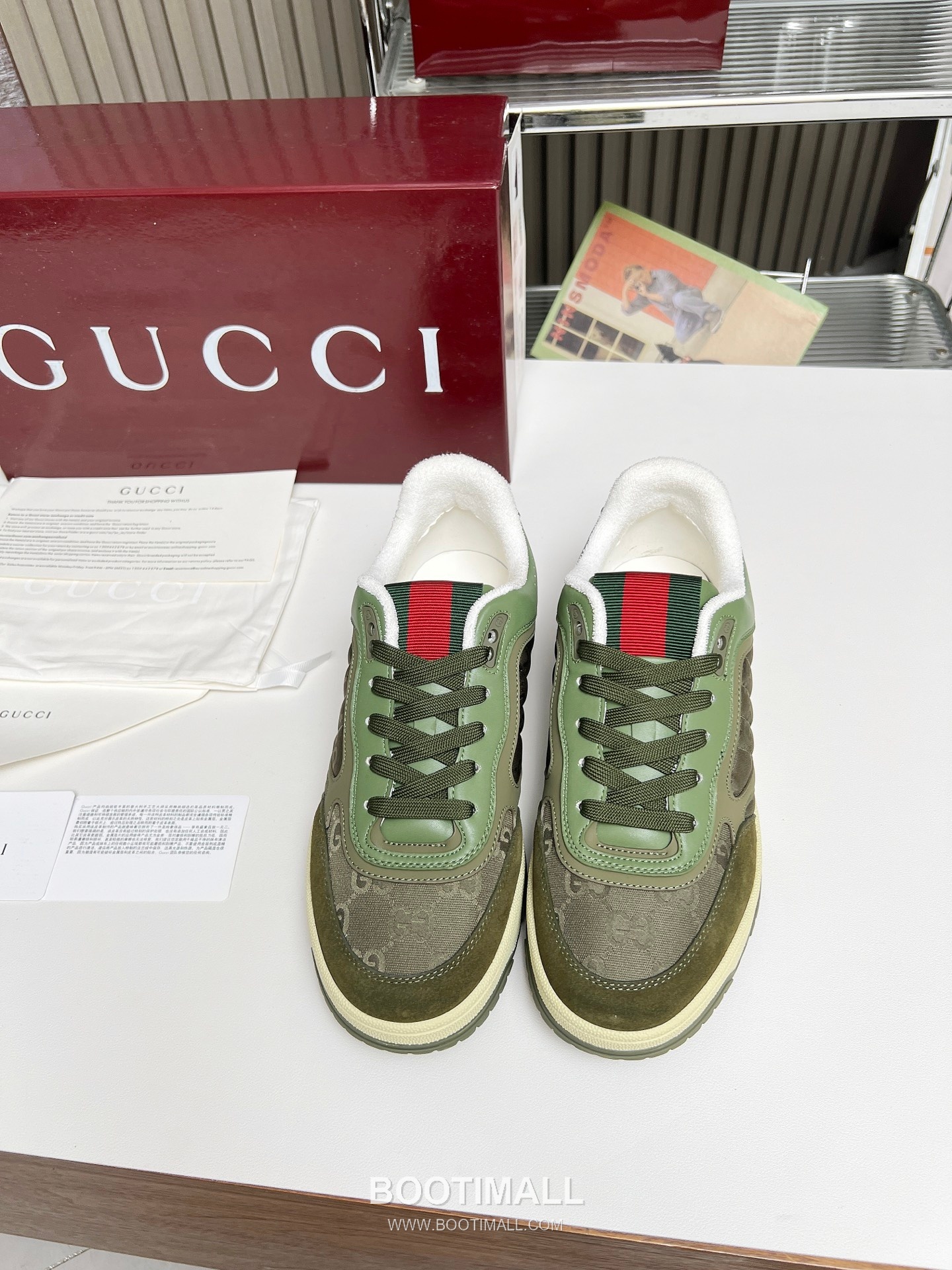 Gucci Double G Calfskin Leather High Low Sneakers with Distressed Cutout Panel TPU Sole Detail 구찌 더블G 카프스킨 레더 하이로우 스니커즈 디스트레스드 컷아웃 패널 TPU 솔 디테일 3cm 2