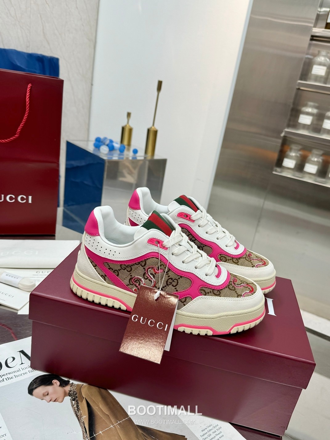 Gucci Double G Calfskin Leather High Low Sneakers with Distressed Cutout Panel TPU Sole Detail 구찌 더블G 카프스킨 레더 하이로우 스니커즈 디스트레스드 컷아웃 패널 TPU 솔 디테일 3cm 1