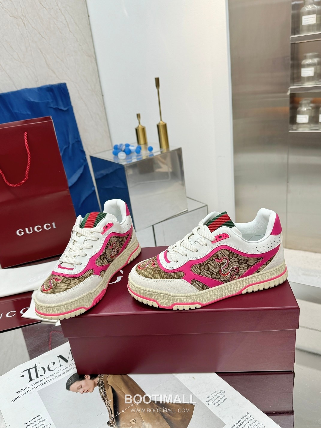 Gucci Double G Calfskin Leather High Low Sneakers with Distressed Cutout Panel TPU Sole Detail 구찌 더블G 카프스킨 레더 하이로우 스니커즈 디스트레스드 컷아웃 패널 TPU 솔 디테일 3cm 2