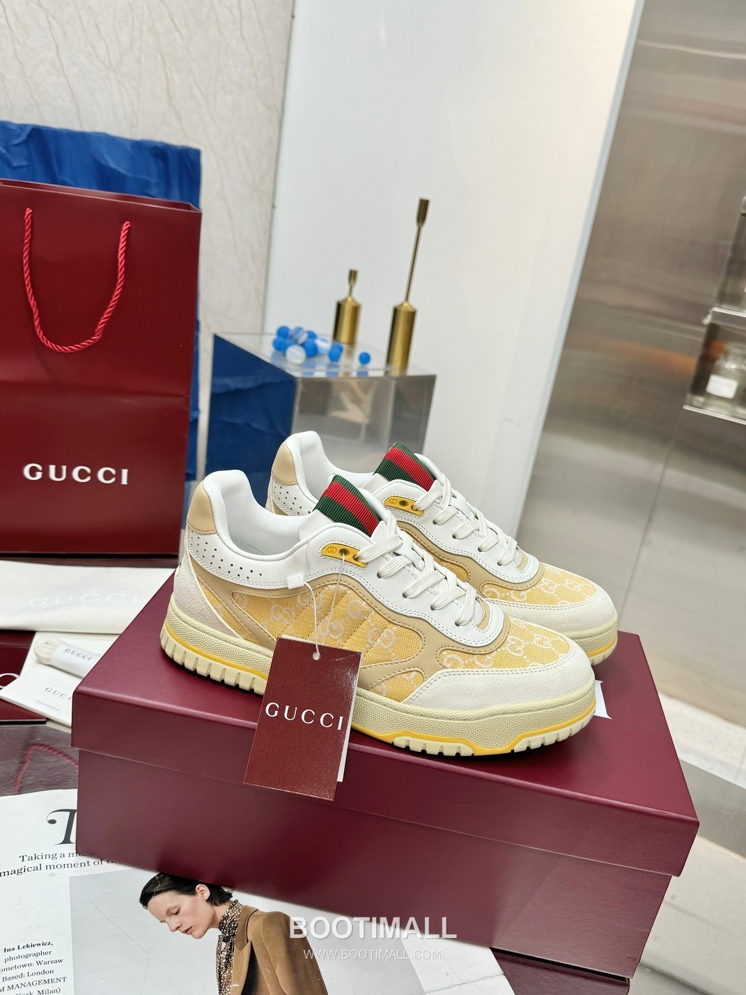 Gucci Double G Calfskin Leather High Low Sneakers with Distressed Cutout Panel TPU Sole Detail 구찌 더블G 카프스킨 레더 하이로우 스니커즈 디스트레스드 컷아웃 패널 TPU 솔 디테일 3cm 1