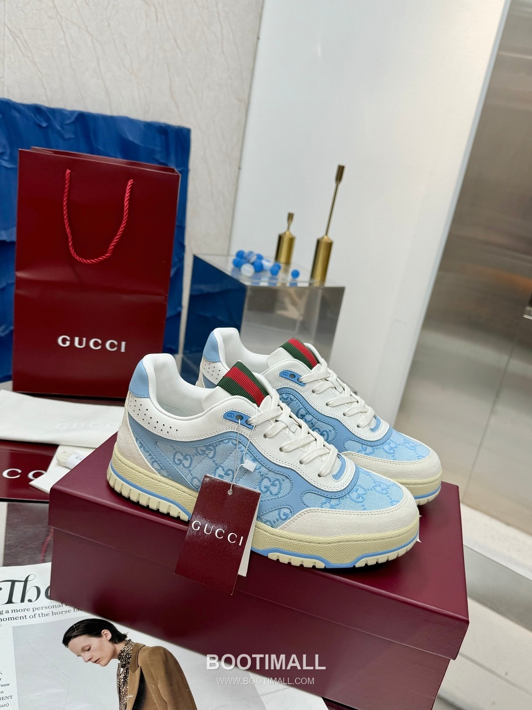Gucci Double G Calfskin Leather High Low Sneakers with Distressed Cutout Panel TPU Sole Detail 구찌 더블G 카프스킨 레더 하이로우 스니커즈 디스트레스드 컷아웃 패널 TPU 솔 디테일 3cm 1