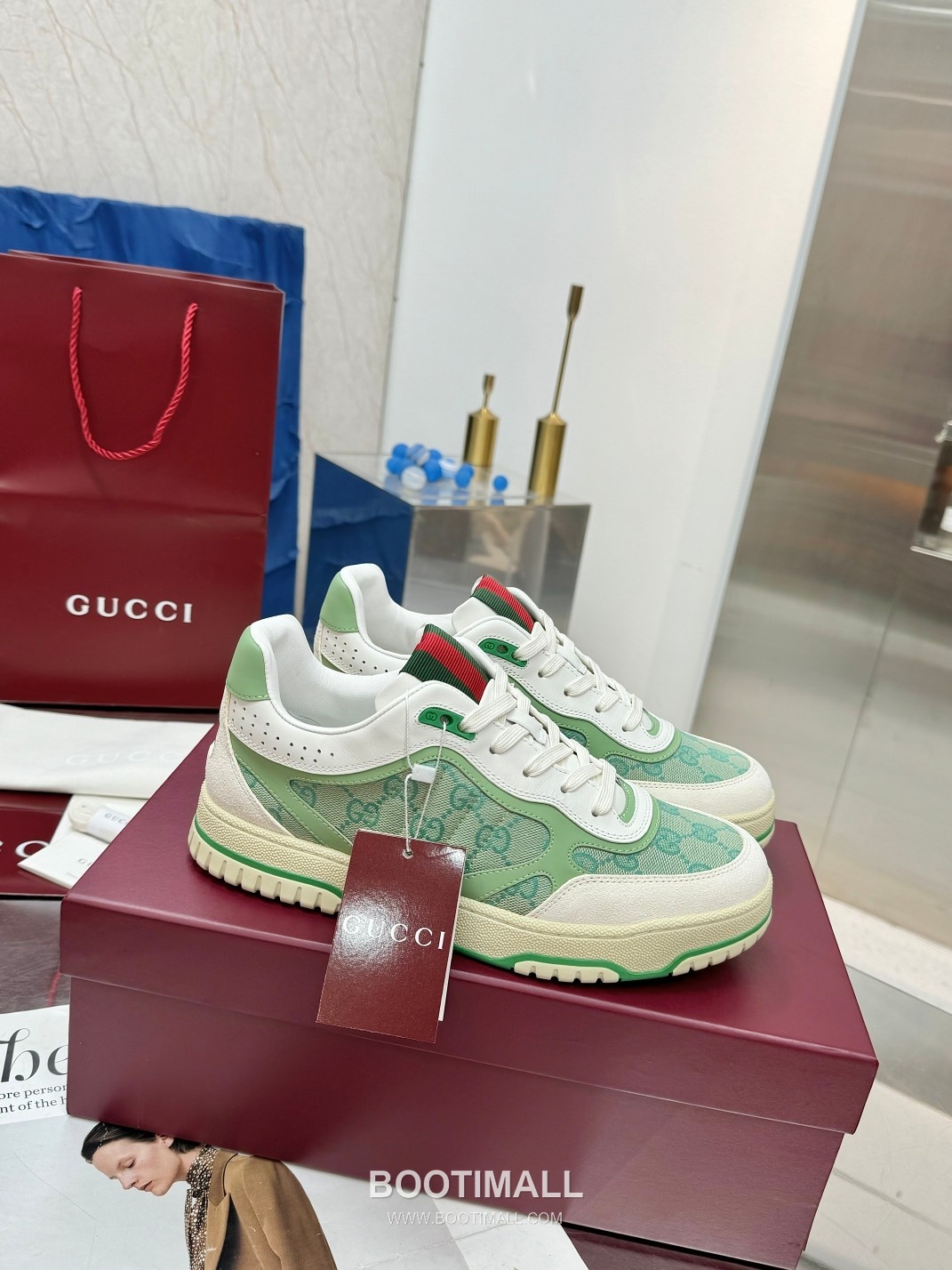 Gucci Double G Calfskin Leather High Low Sneakers with Distressed Cutout Panel TPU Sole Detail 구찌 더블G 카프스킨 레더 하이로우 스니커즈 디스트레스드 컷아웃 패널 TPU 솔 디테일 3cm 1