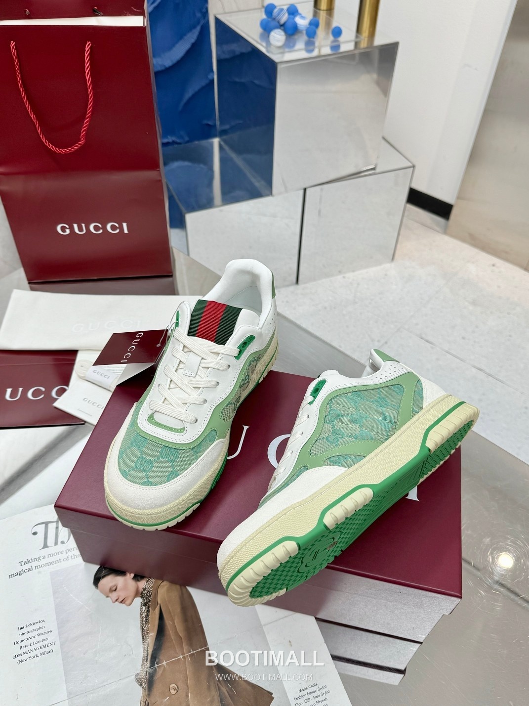 Gucci Double G Calfskin Leather High Low Sneakers with Distressed Cutout Panel TPU Sole Detail 구찌 더블G 카프스킨 레더 하이로우 스니커즈 디스트레스드 컷아웃 패널 TPU 솔 디테일 3cm 5