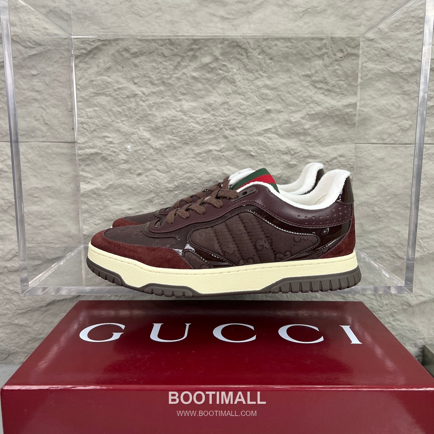 Gucci Double G Calfskin Leather High Low Sneakers with Distressed Cutout Panel TPU Sole Detail 구찌 더블G 카프스킨 레더 하이로우 스니커즈 디스트레스드 컷아웃 패널 TPU 솔 디테일 3cm 1