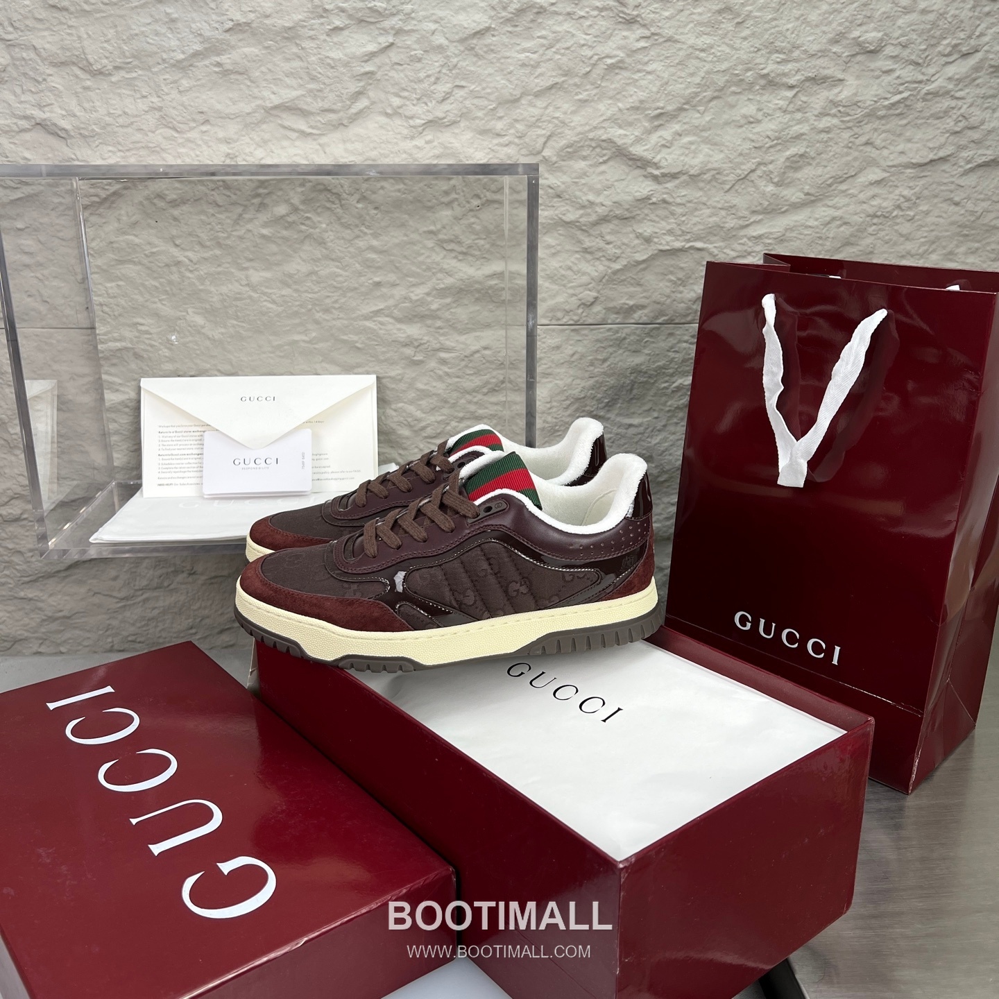 Gucci Double G Calfskin Leather High Low Sneakers with Distressed Cutout Panel TPU Sole Detail 구찌 더블G 카프스킨 레더 하이로우 스니커즈 디스트레스드 컷아웃 패널 TPU 솔 디테일 3cm 2