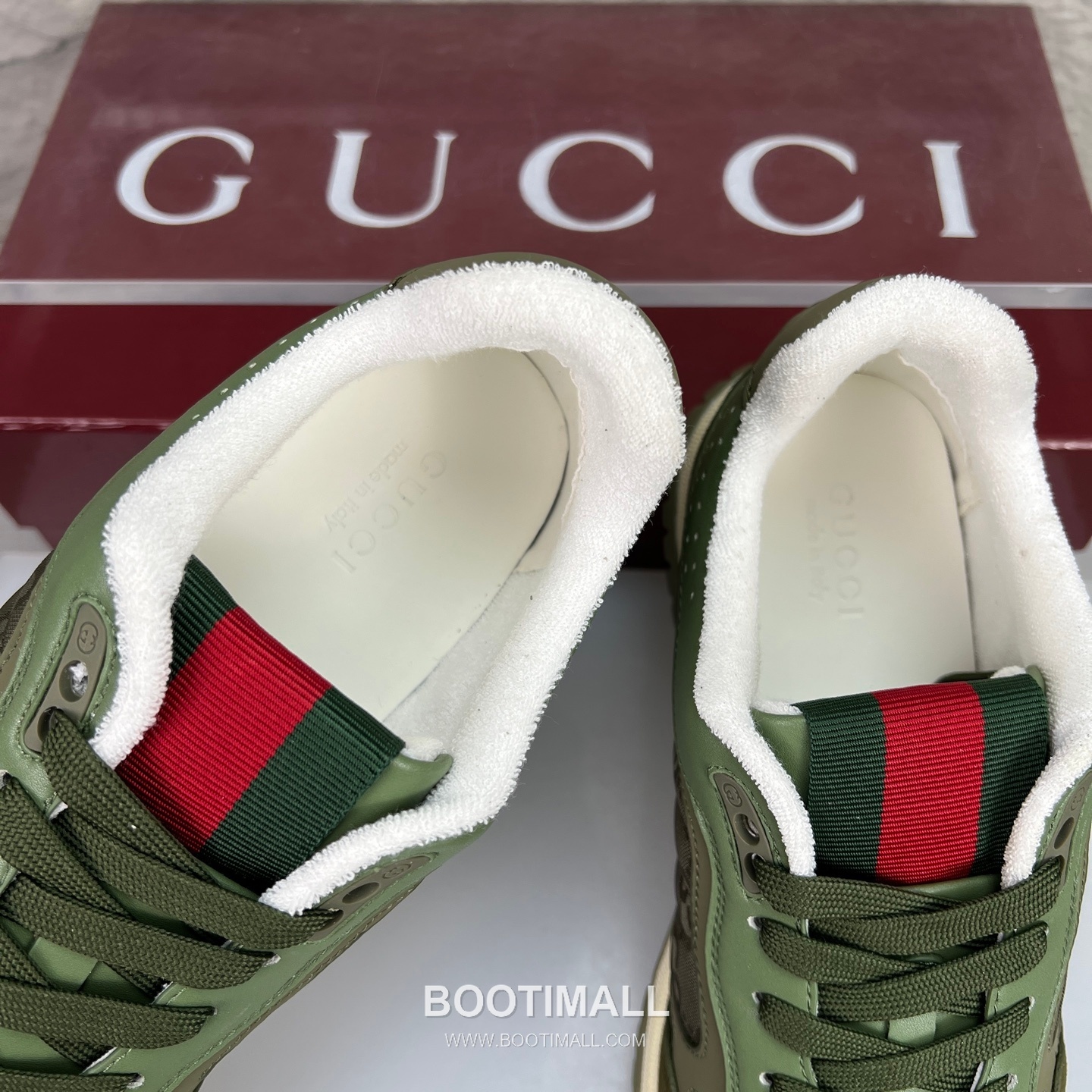 Gucci Double G Calfskin Leather High Low Sneakers with Distressed Cutout Panel TPU Sole Detail 구찌 더블G 카프스킨 레더 하이로우 스니커즈 디스트레스드 컷아웃 패널 TPU 솔 디테일 3cm 7