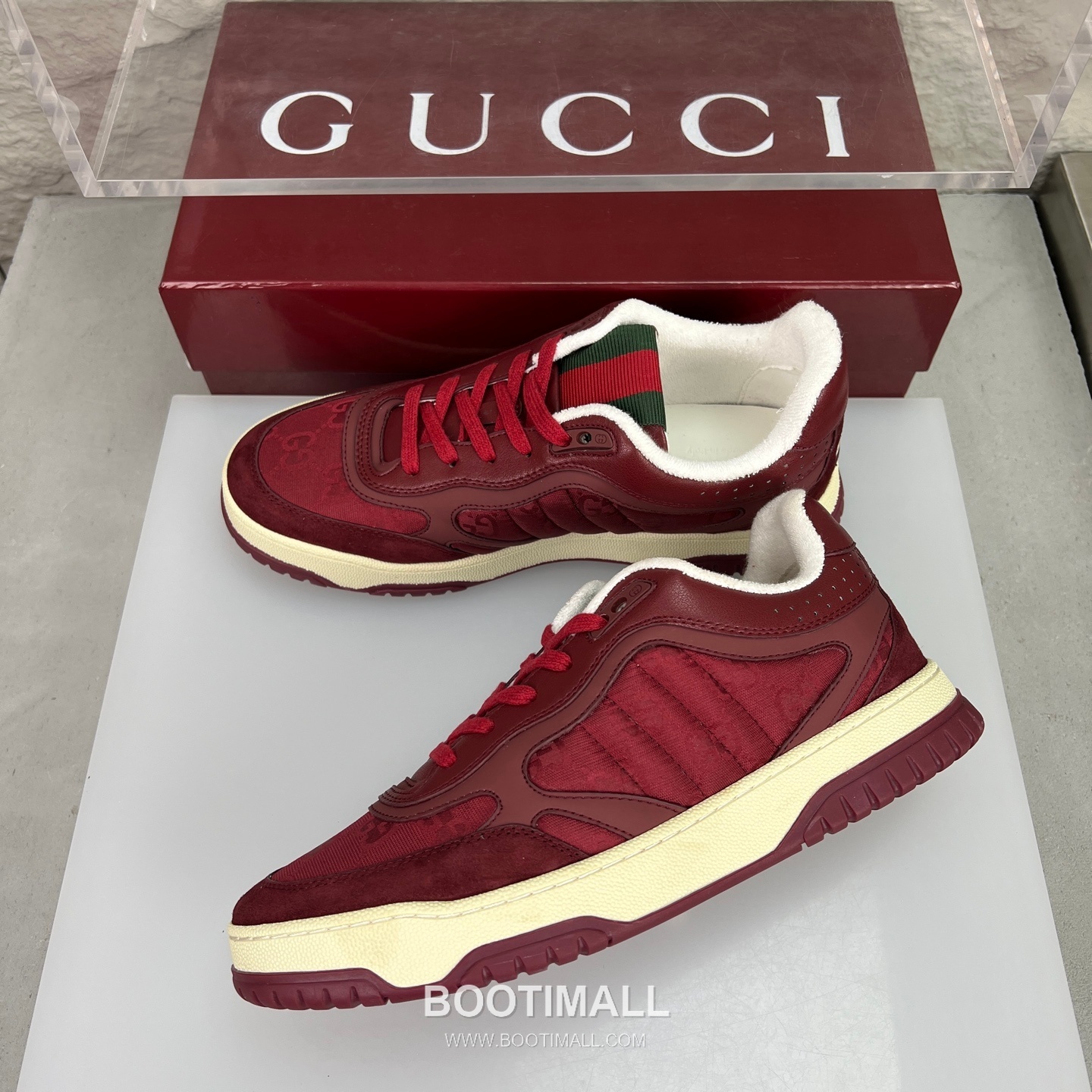 Gucci Double G Calfskin Leather High Low Sneakers with Distressed Cutout Panel TPU Sole Detail 구찌 더블G 카프스킨 레더 하이로우 스니커즈 디스트레스드 컷아웃 패널 TPU 솔 디테일 3cm 4