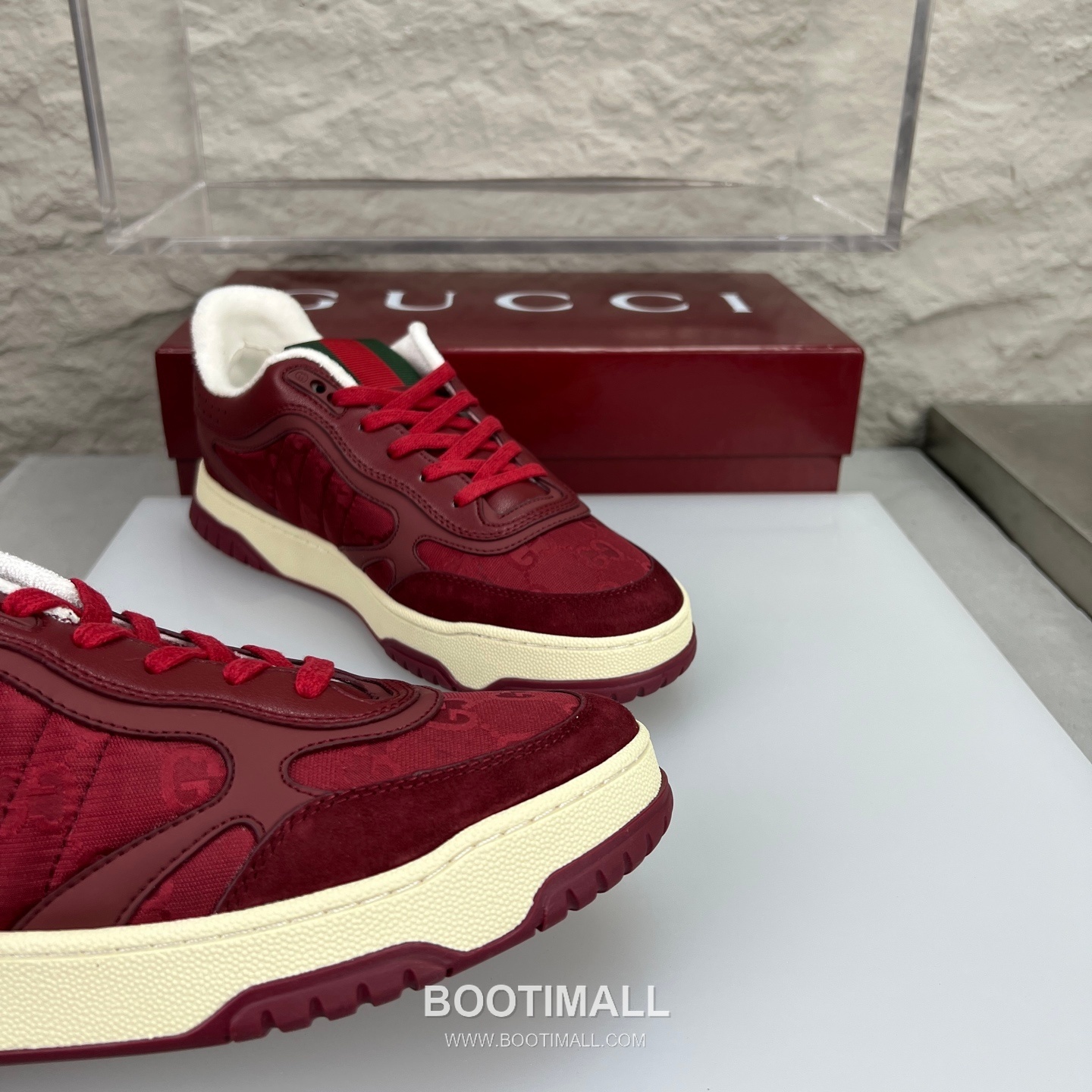 Gucci Double G Calfskin Leather High Low Sneakers with Distressed Cutout Panel TPU Sole Detail 구찌 더블G 카프스킨 레더 하이로우 스니커즈 디스트레스드 컷아웃 패널 TPU 솔 디테일 3cm 6