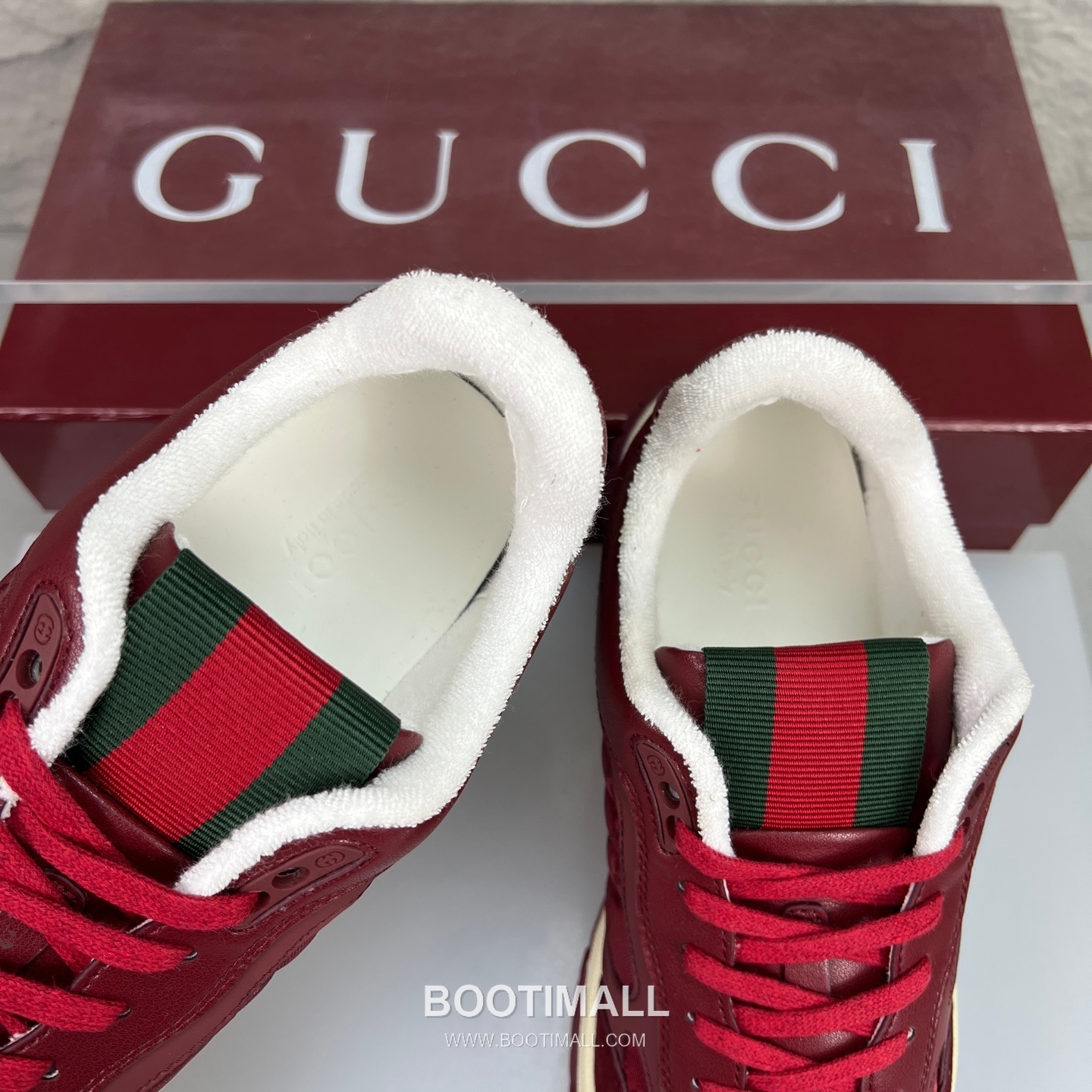 Gucci Double G Calfskin Leather High Low Sneakers with Distressed Cutout Panel TPU Sole Detail 구찌 더블G 카프스킨 레더 하이로우 스니커즈 디스트레스드 컷아웃 패널 TPU 솔 디테일 3cm 7